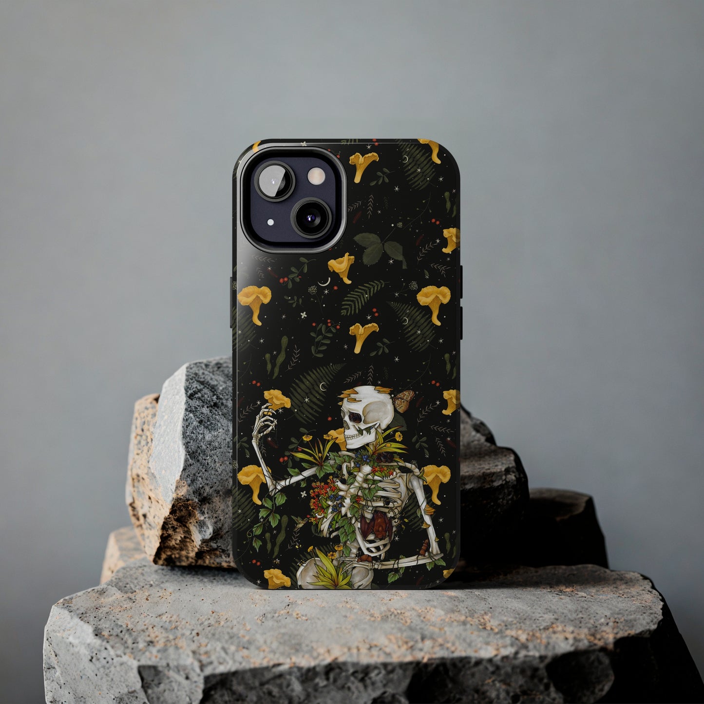 Mushrooms, skeleton and plants Tough Phone be Cases, Case-Matefor iPhone 15, iPhone 14, iPhone 13, iPhone 12 and iPhone 11