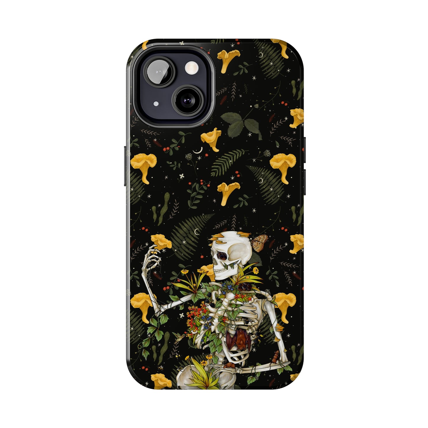 Mushrooms, skeleton and plants Tough Phone be Cases, Case-Matefor iPhone 15, iPhone 14, iPhone 13, iPhone 12 and iPhone 11