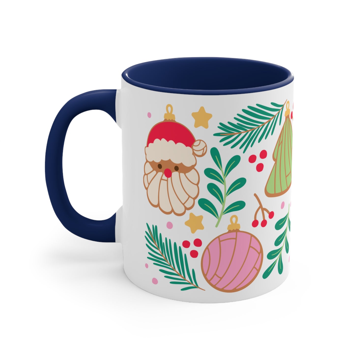 Navidad pan dulce Coffee Mug, 11oz for Mexican friends or Mexican mom. Concha mug. Regalo de navidad para mexicanos y latinos.