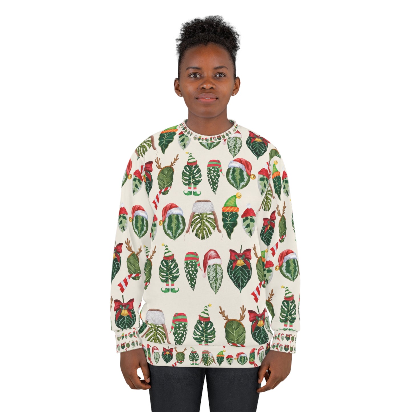 Christmas plant Unisex Sweatshirt for plant daddy, plant mama or plant lady