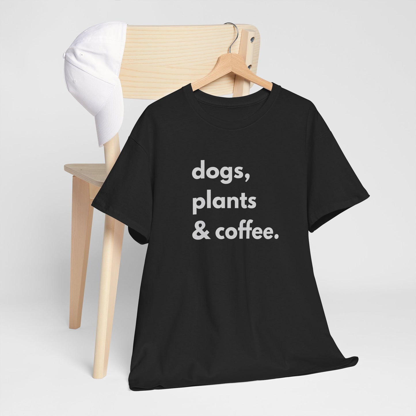 Dogs, Plants, and Coffee Unisex shirt