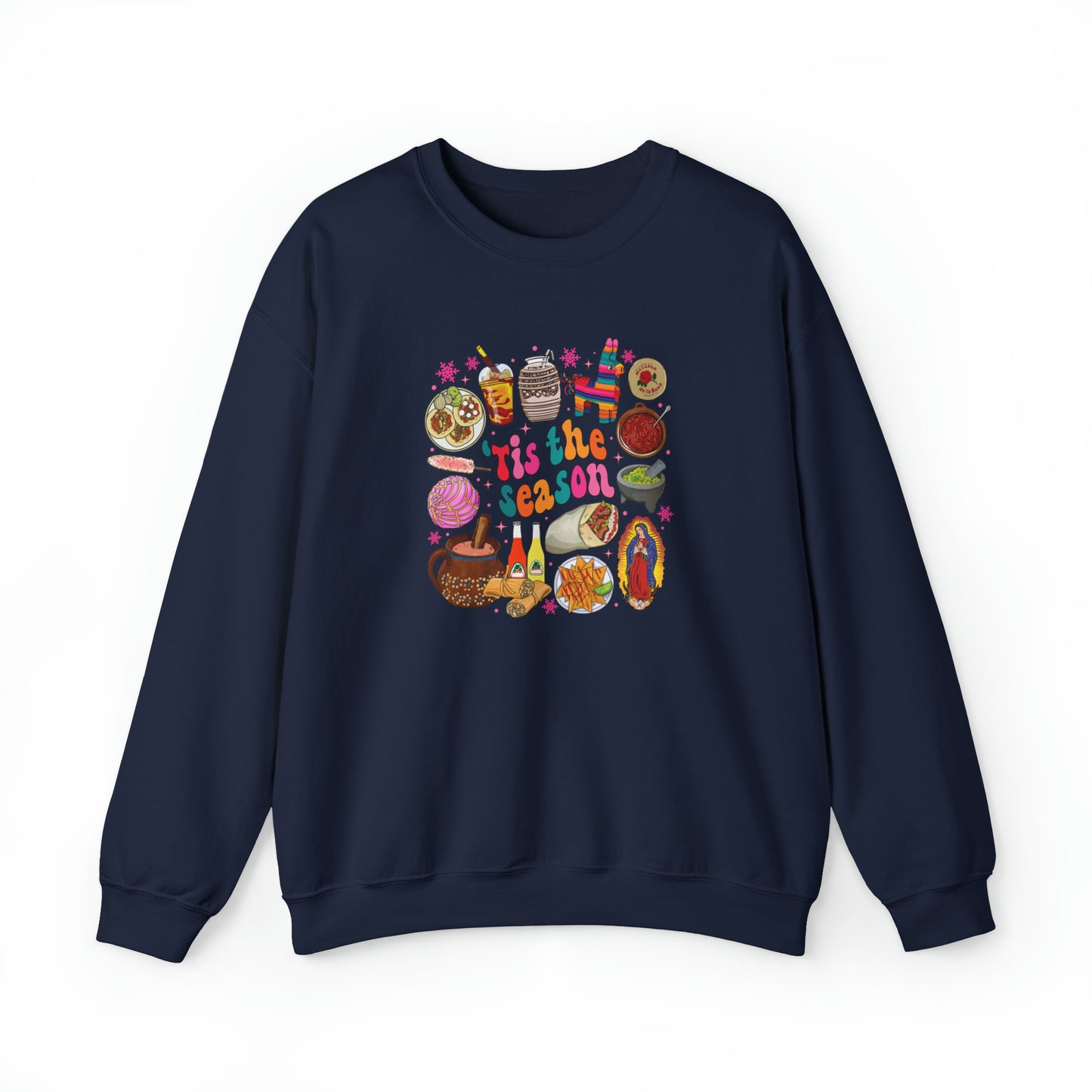 Feliz navidad Unisex Heavy Sweatshirt. This is the season Mexican style sweatshirt. Mexican Christmas