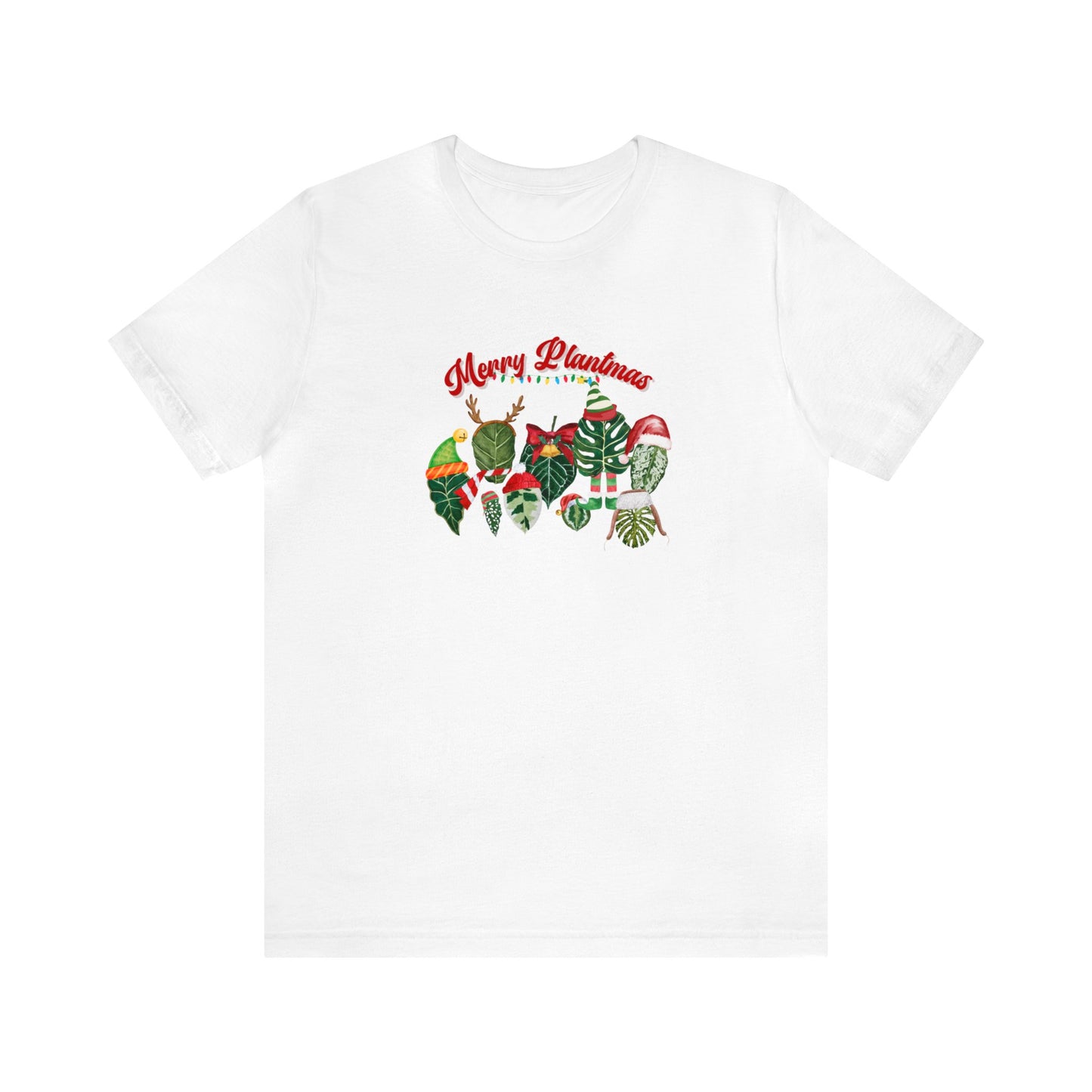 Ugly Christmas Sweater for plant lady or plant daddy. Merry Plantmas tshirt for plant lover and Christmas season. Funny plant tshirt