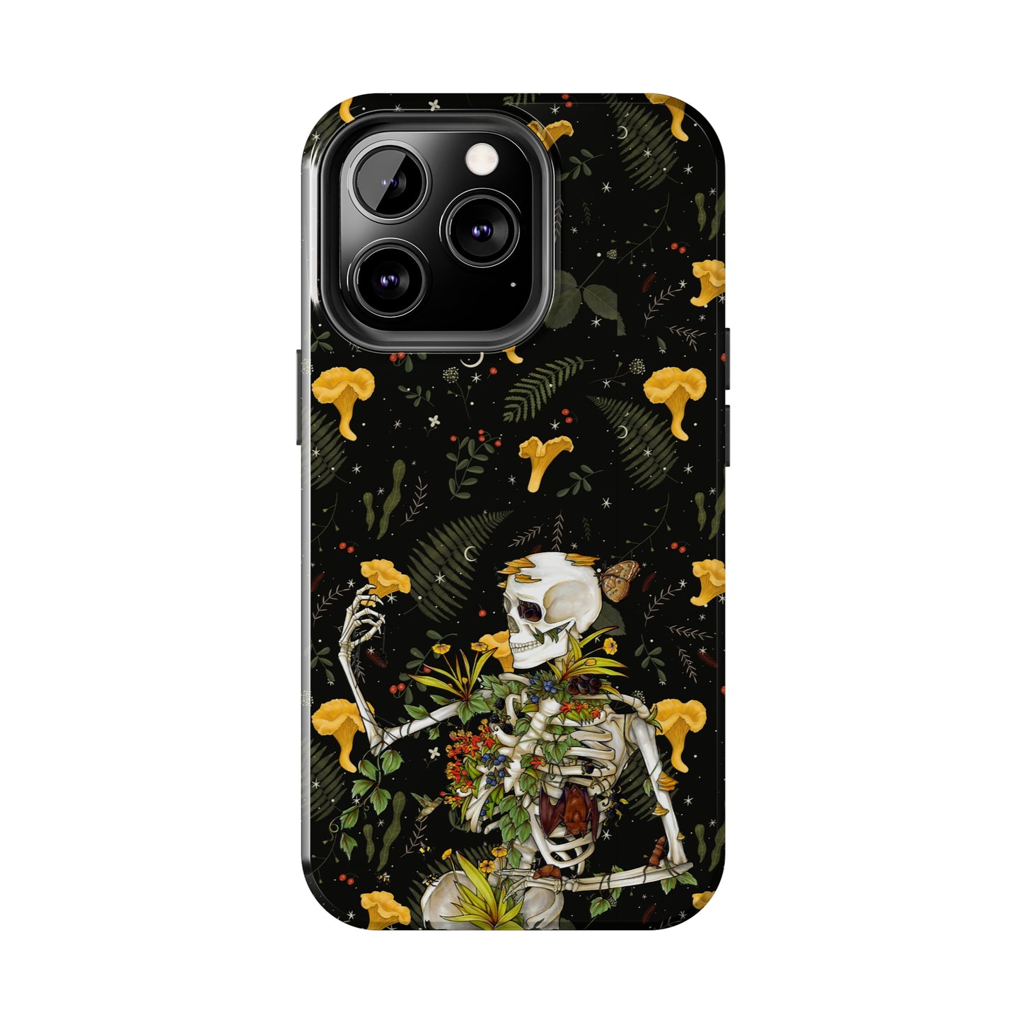 Mushrooms, skeleton and plants Tough Phone be Cases, Case-Matefor iPhone 15, iPhone 14, iPhone 13, iPhone 12 and iPhone 11