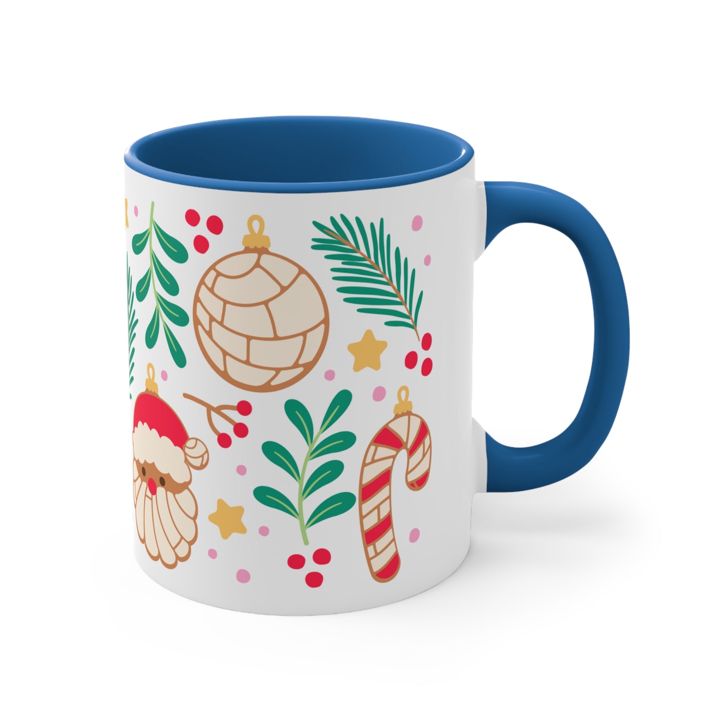 Navidad pan dulce Coffee Mug, 11oz for Mexican friends or Mexican mom. Concha mug. Regalo de navidad para mexicanos y latinos.