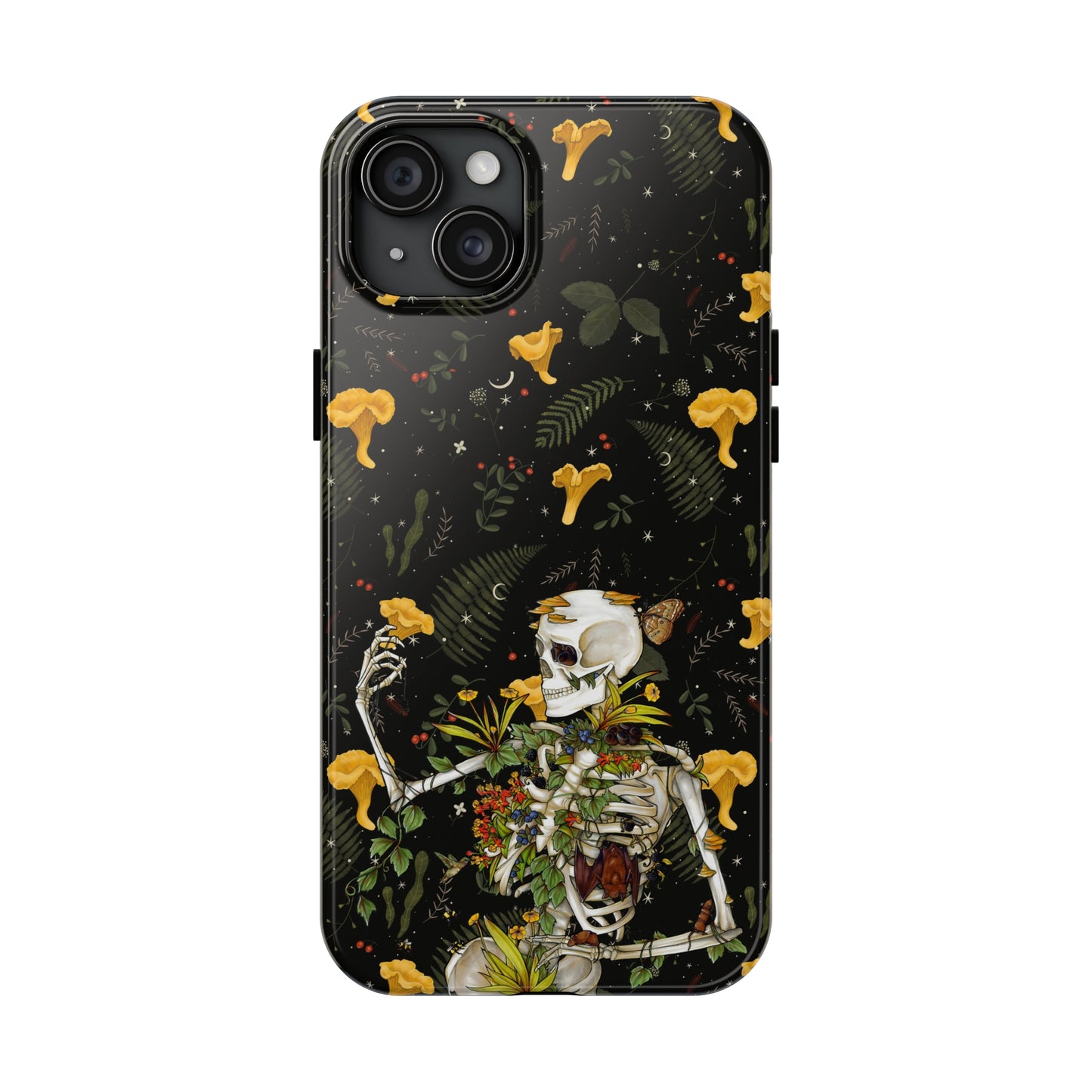 Mushrooms, skeleton and plants Tough Phone be Cases, Case-Matefor iPhone 15, iPhone 14, iPhone 13, iPhone 12 and iPhone 11