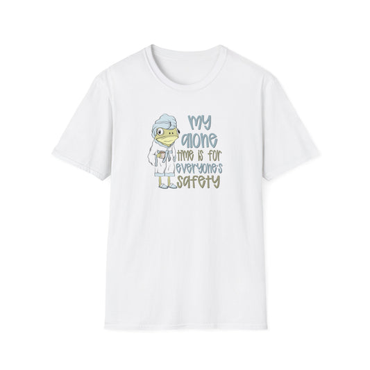 Funny Frog Softstyle T-Shirt: My Alone Time is for Everyone's Safety Shirt