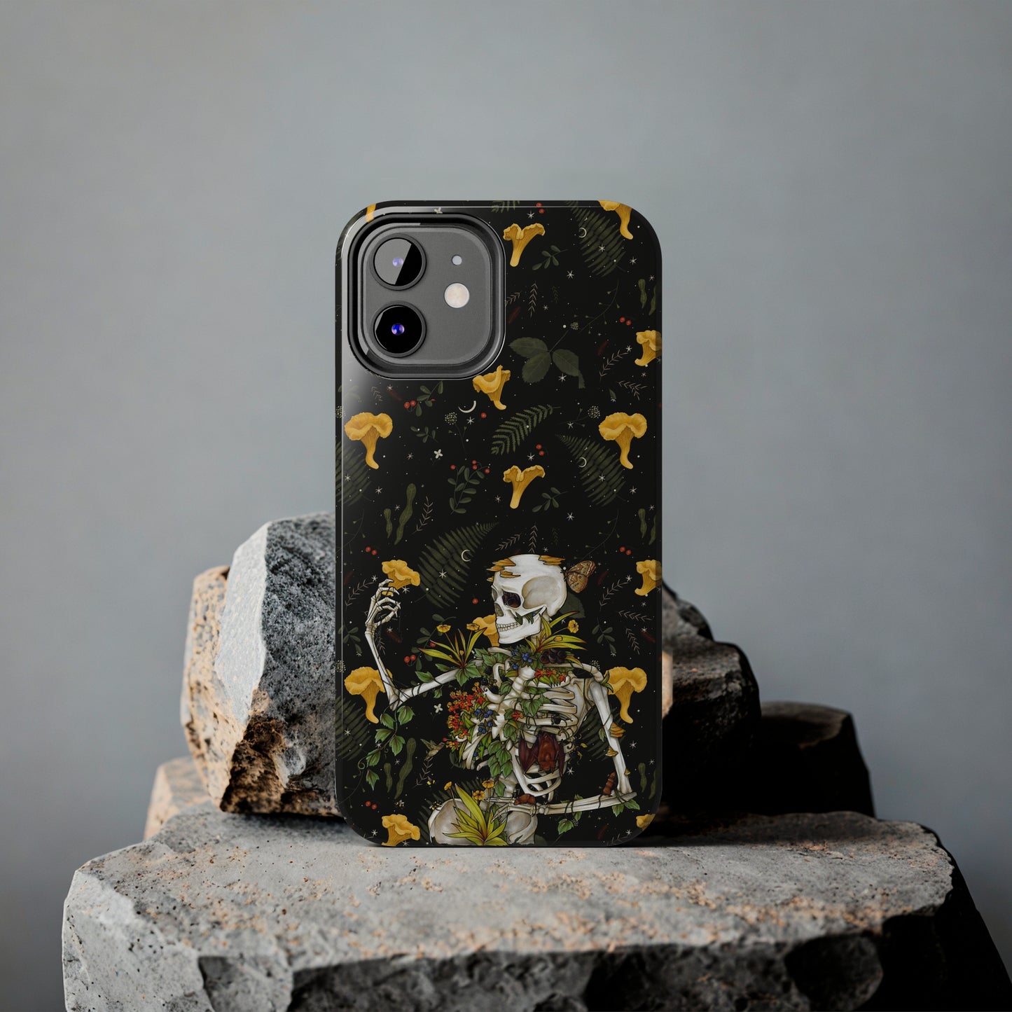 Mushrooms, skeleton and plants Tough Phone be Cases, Case-Matefor iPhone 15, iPhone 14, iPhone 13, iPhone 12 and iPhone 11