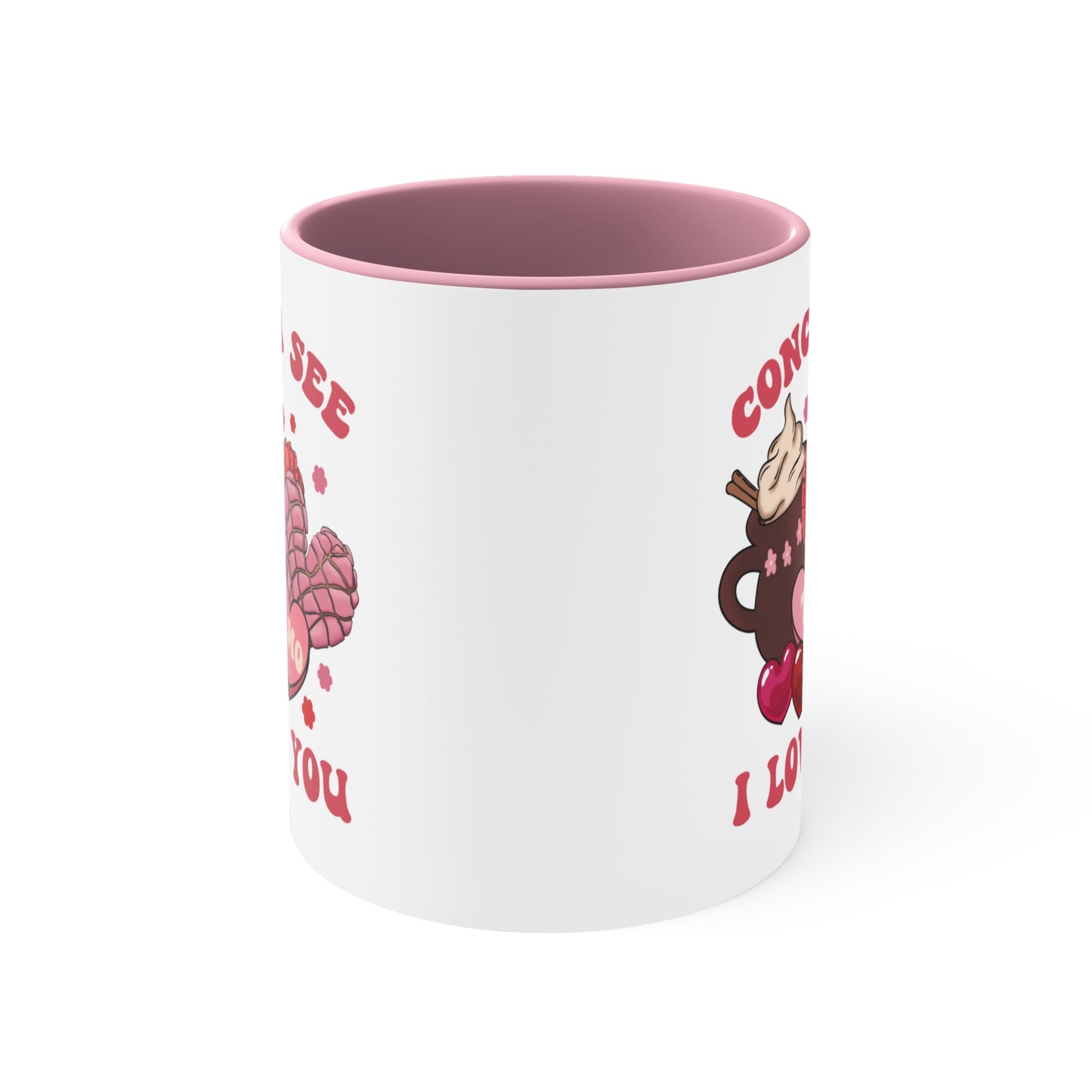 concha see I love you Coffee Mug, 11oz. Mexican Valentine’s Day for Mexican girlfriend. Te amo taza de café.