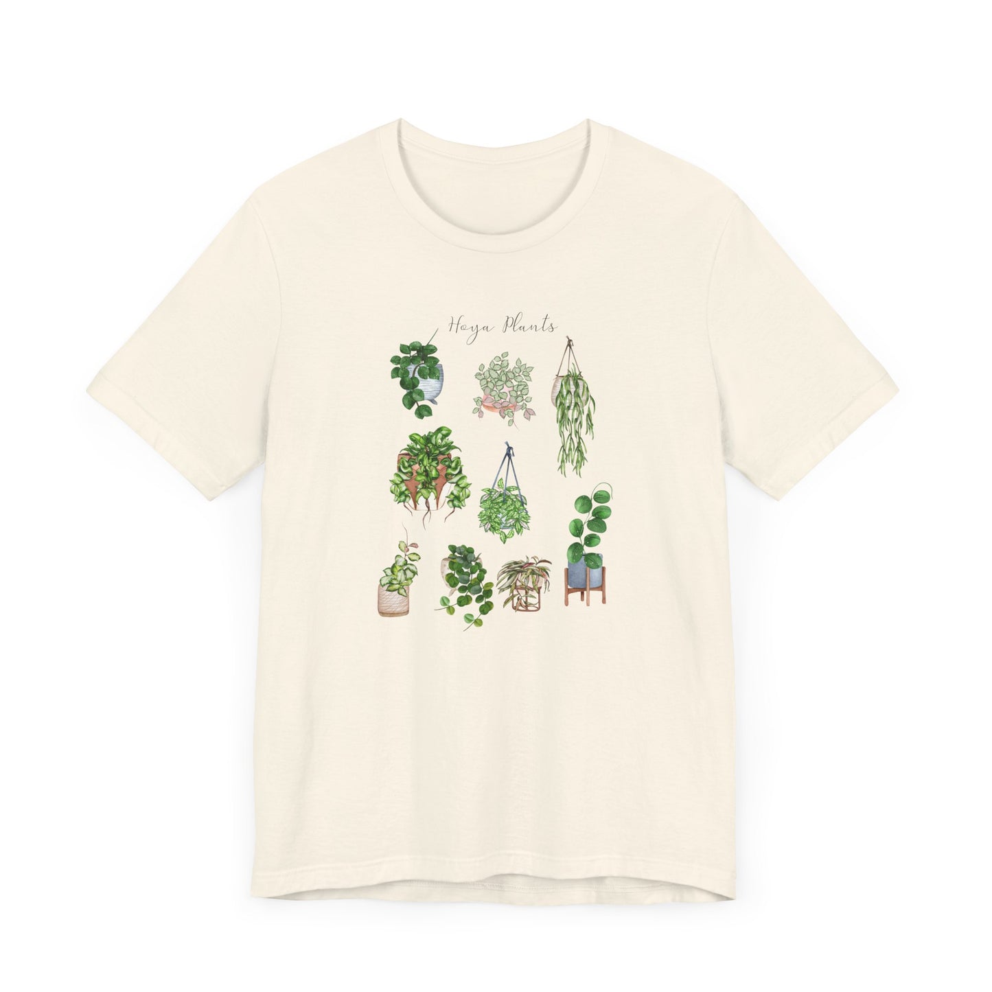 Plant shirt with Hoya plants. Hoya plants lover. Botanical gift. Hanging plants top Unisex Jersey Short Sleeve Tee