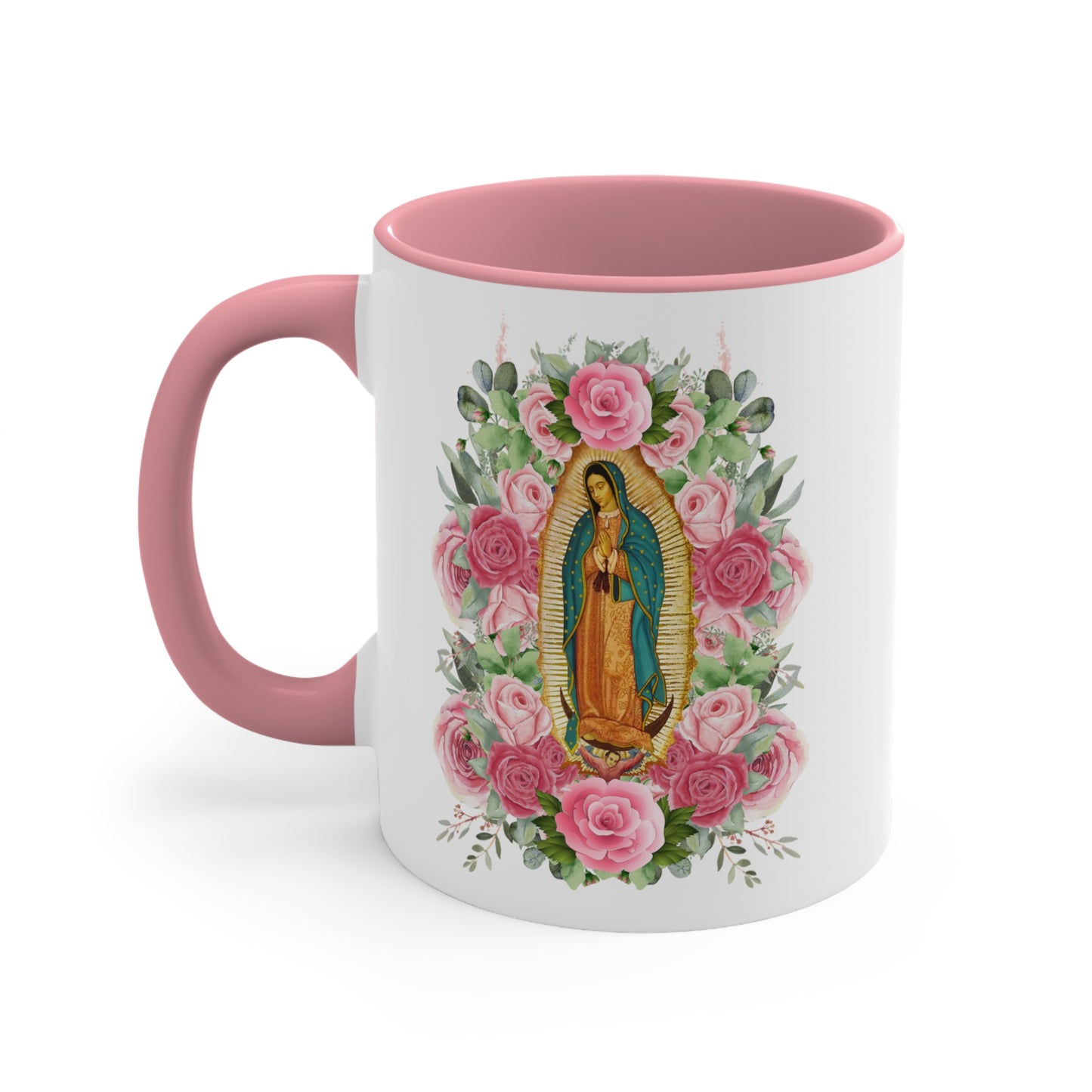 Virgencita de Guadalupe Coffee Mug, 11oz. Mother’s Day gift for Catholic mom or guadalupana. Lady Guadalupe mug for her.