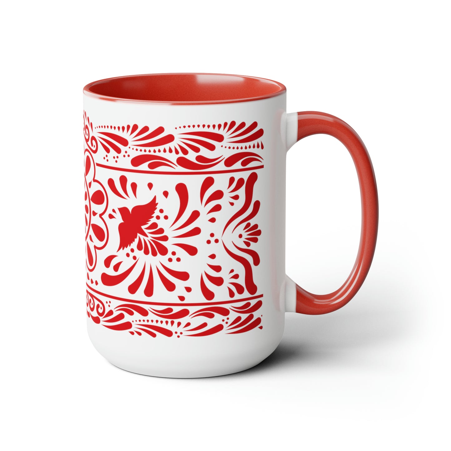 Mexican Talavera Coffee Mugs, 15oz for Mexican kitchen, Mexican home decor or Mexican decoration. Mothers Day for Mexican mom