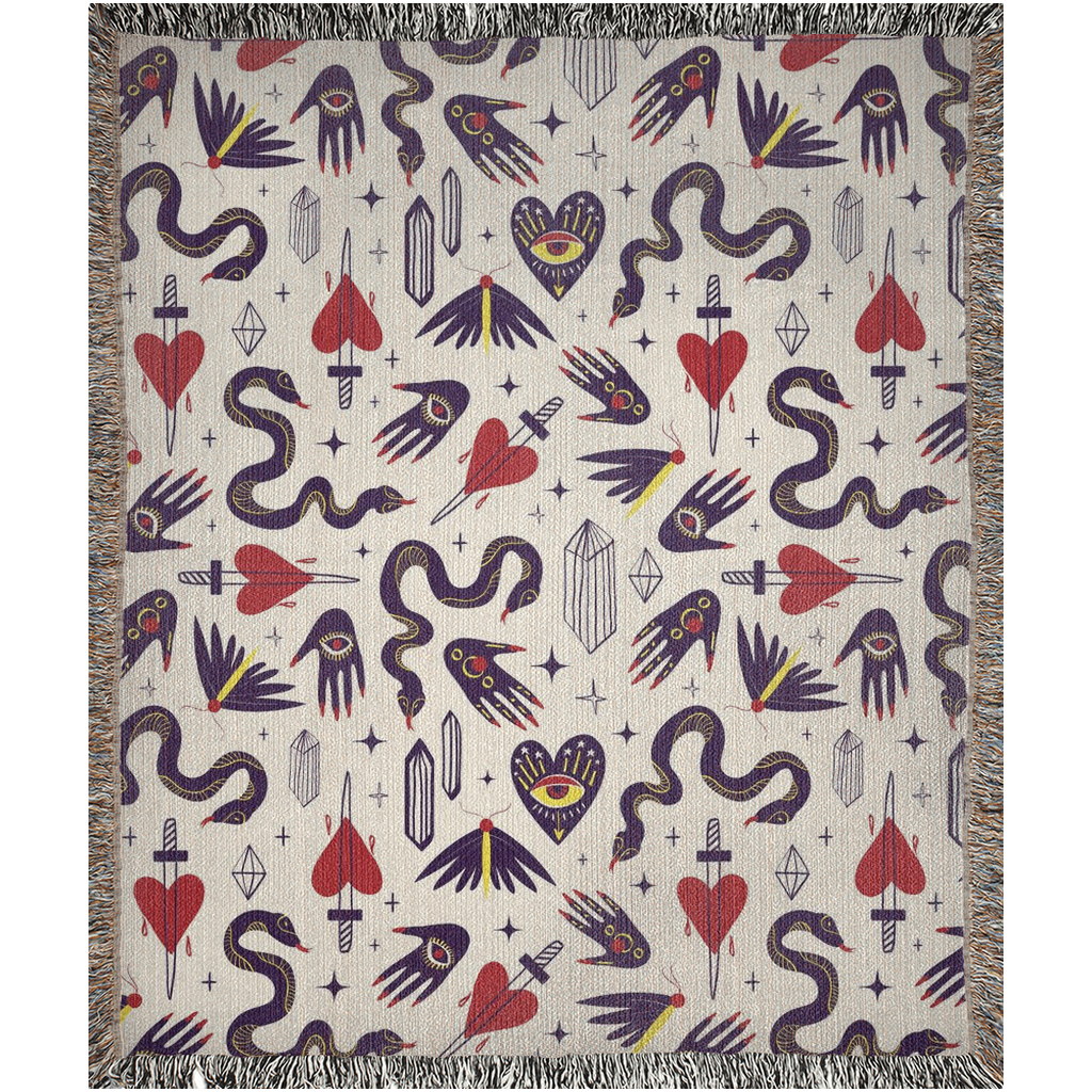 Mystical Halloween Woven Blankets