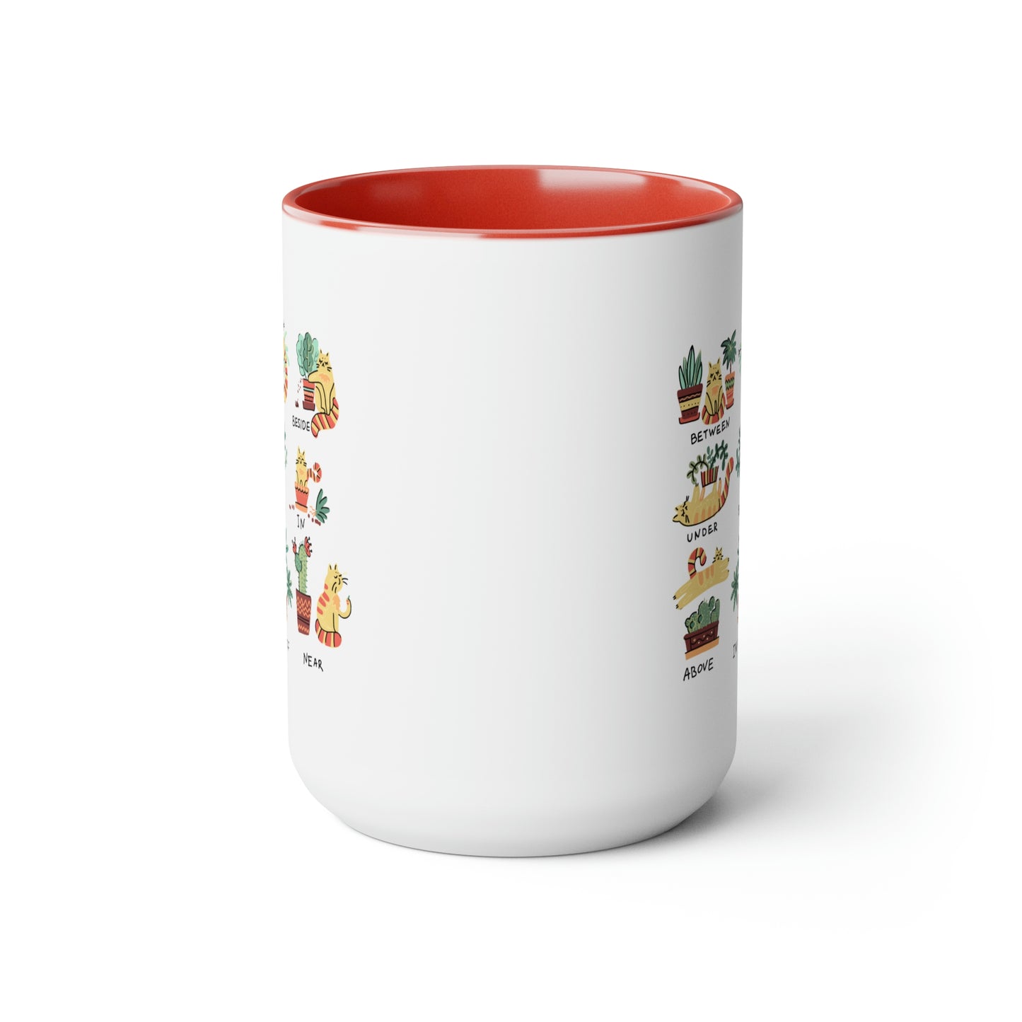 Funny cat Coffee Mugs, 15oz for cat lovers. Cats, plants and coffee. Plants and cats mug.