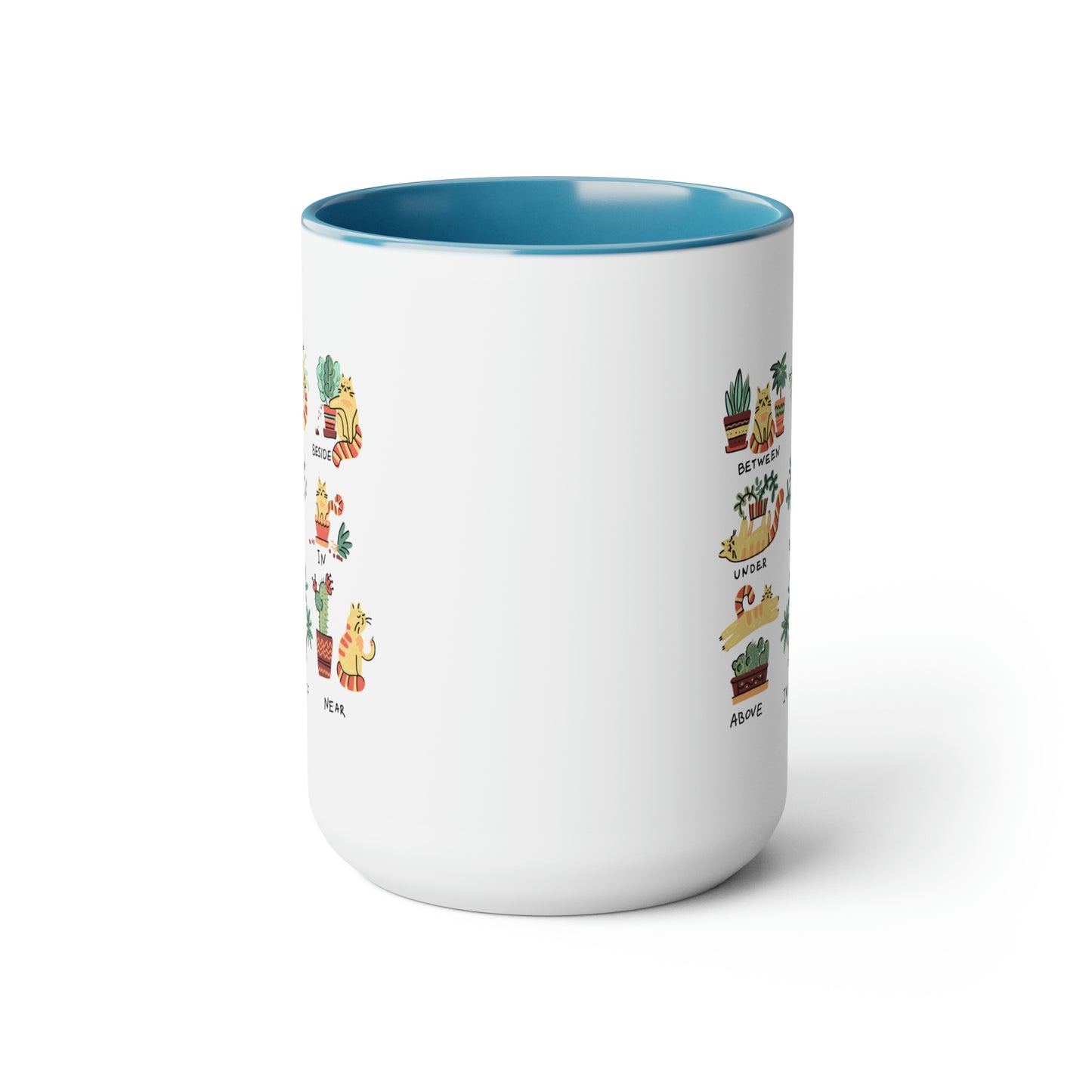 Funny cat Coffee Mugs, 15oz for cat lovers. Cats, plants and coffee. Plants and cats mug.