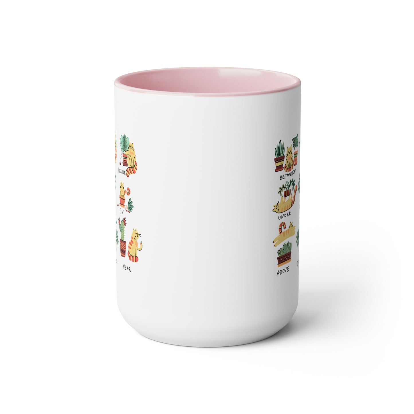Funny cat Coffee Mugs, 15oz for cat lovers. Cats, plants and coffee. Plants and cats mug.