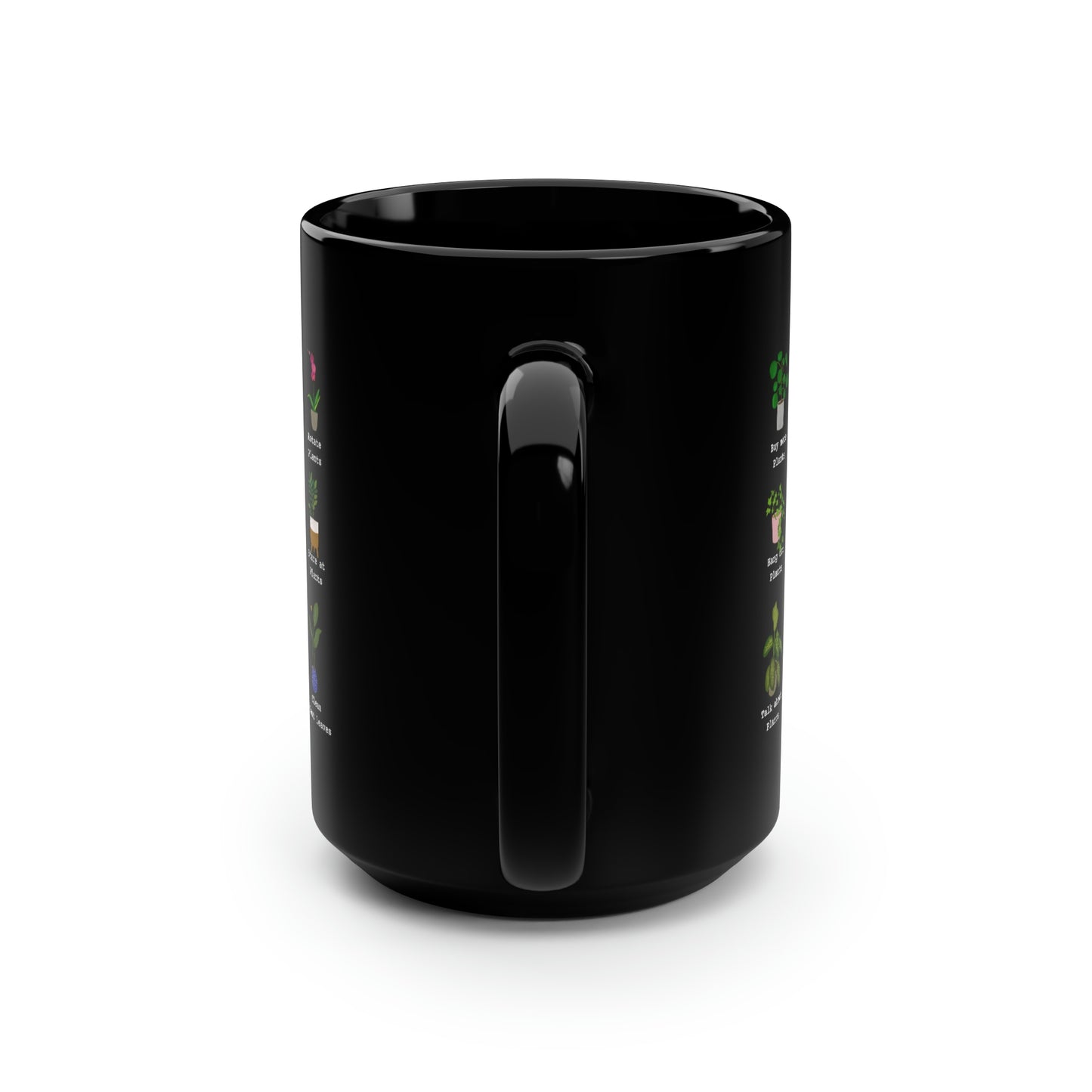Things I do with my spare time plants coffee Mug15oz. Funny plant black mug