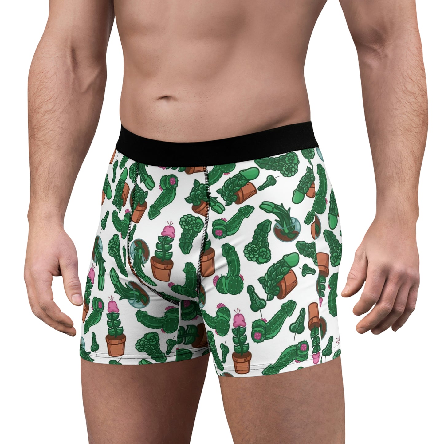 Sassy cactus Men's Boxer Briefs