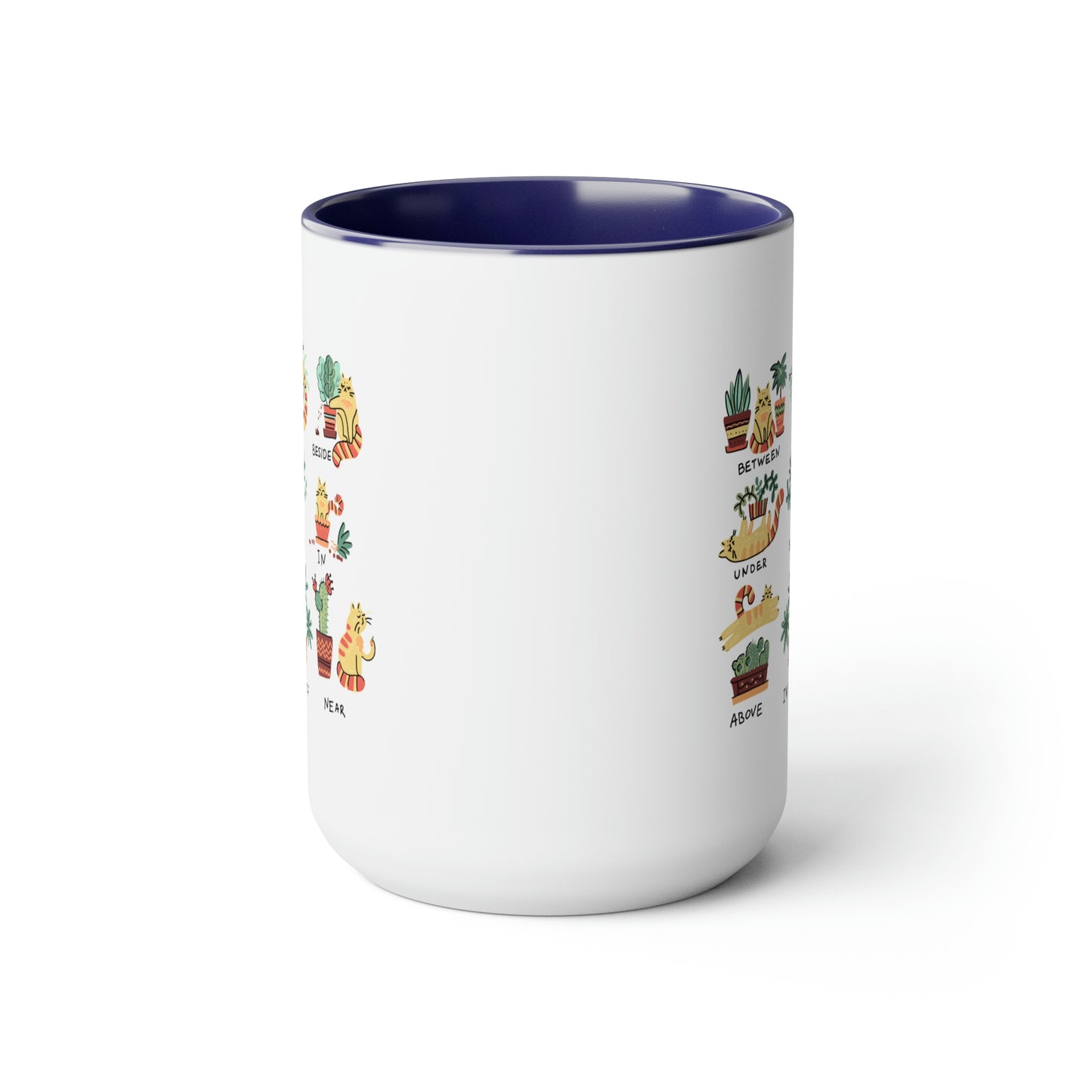 Funny cat Coffee Mugs, 15oz for cat lovers. Cats, plants and coffee. Plants and cats mug.