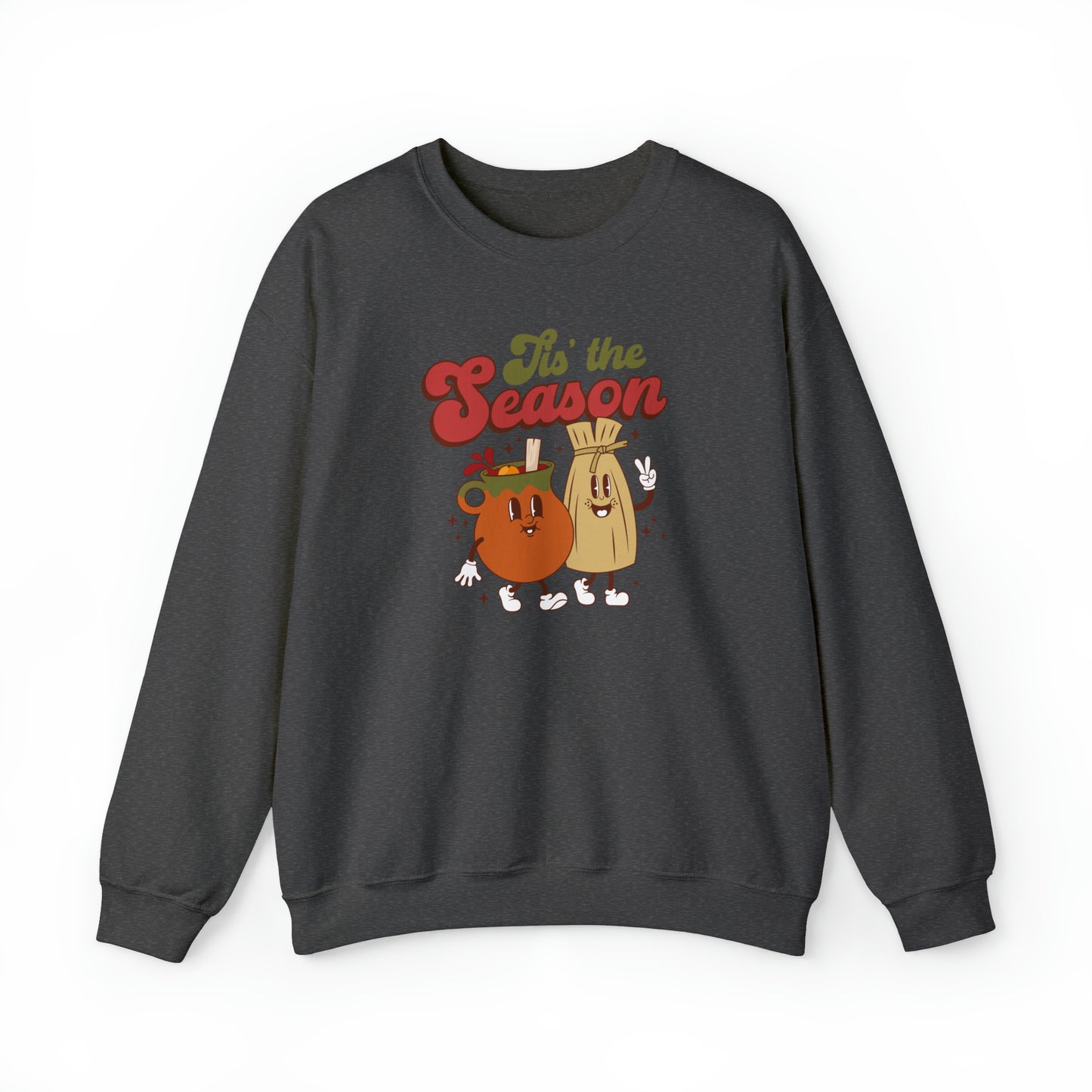 This is the season sweatshirts for Mexicans. Tamales y ponche sweatshirt para navidad. Navidad sweatshirt for Mexican family, Mexican friend