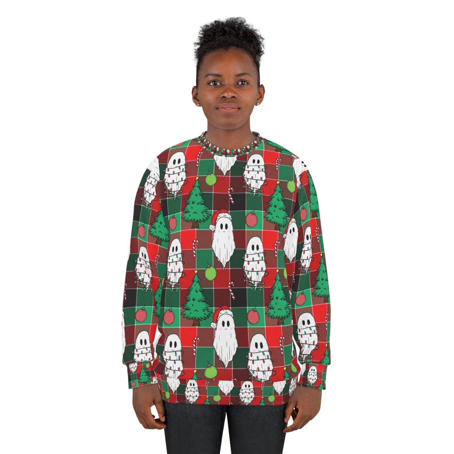 Christmas ghosts Unisex Sweatshirt for holiday season.