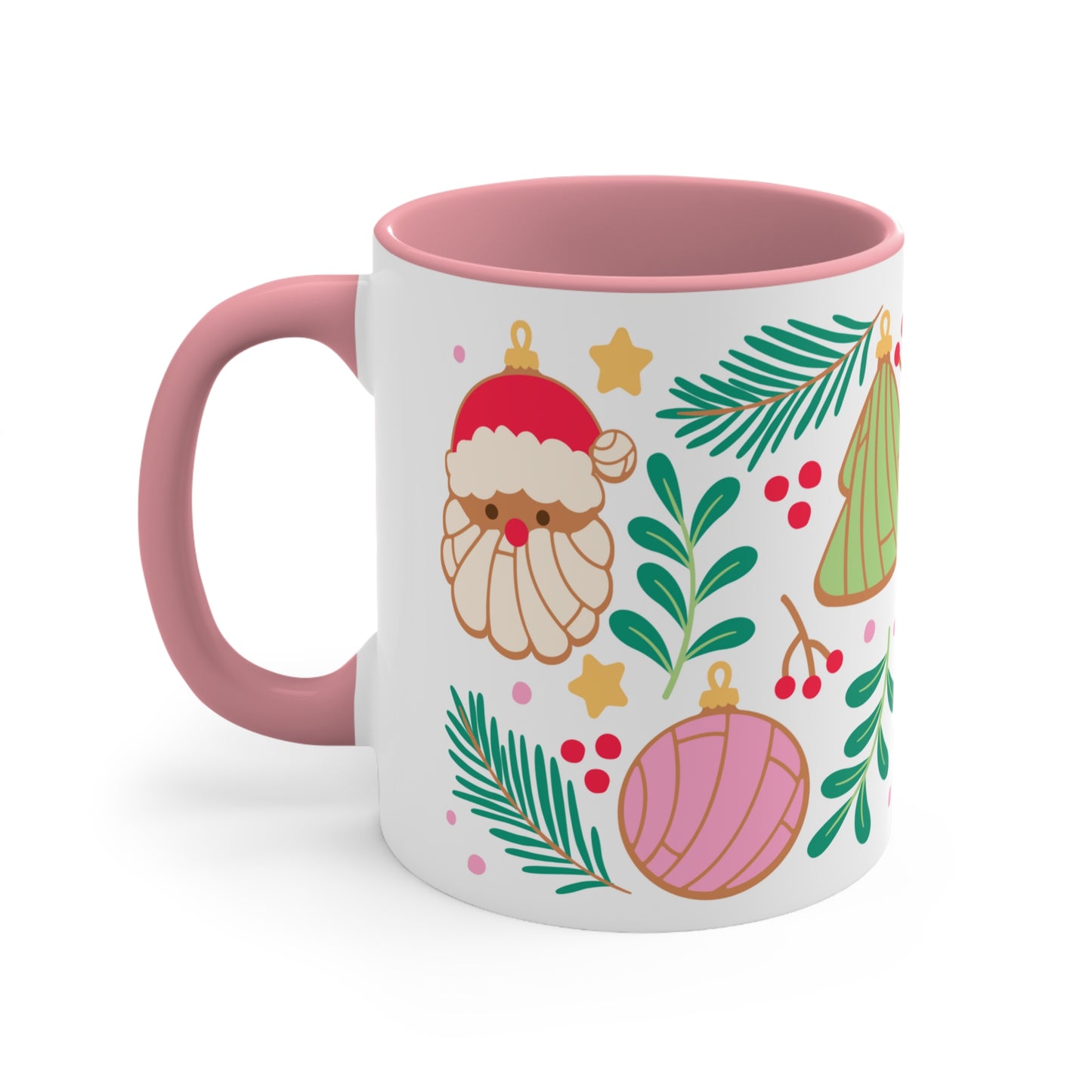 Navidad pan dulce Coffee Mug, 11oz for Mexican friends or Mexican mom. Concha mug. Regalo de navidad para mexicanos y latinos.