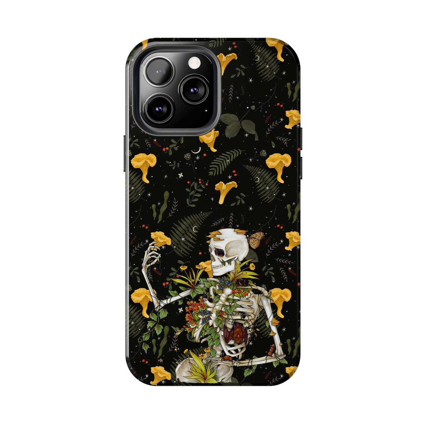 Mushrooms, skeleton and plants Tough Phone be Cases, Case-Matefor iPhone 15, iPhone 14, iPhone 13, iPhone 12 and iPhone 11