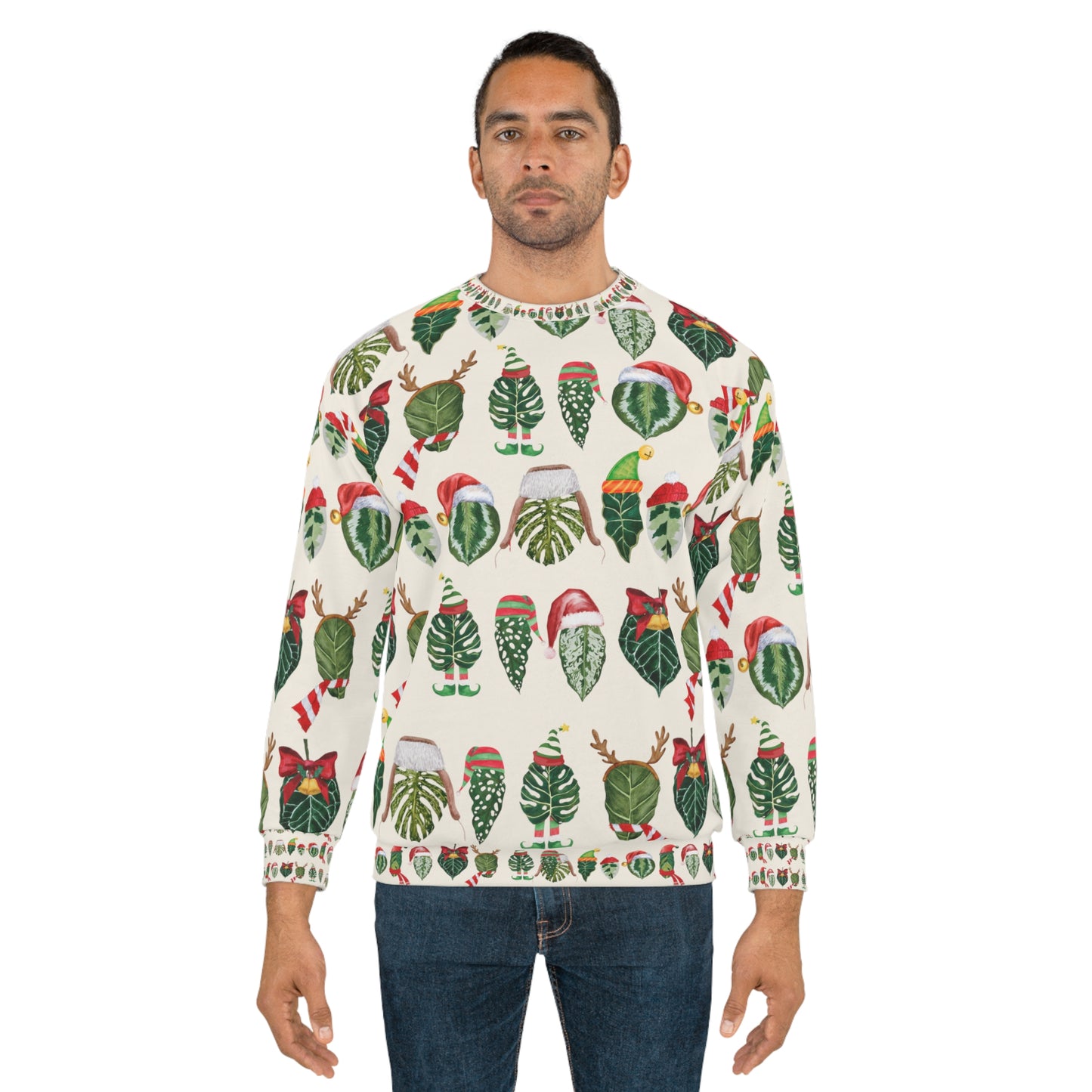 Christmas plant Unisex Sweatshirt for plant daddy, plant mama or plant lady