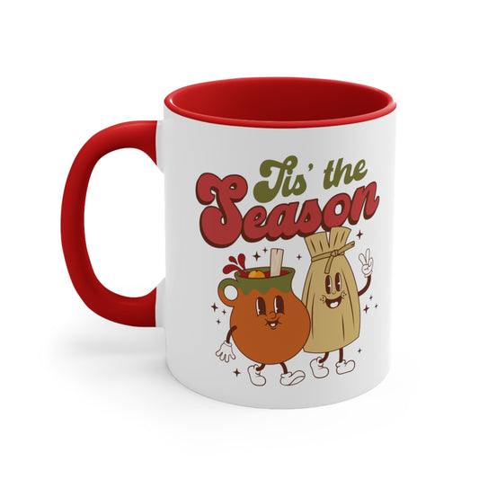 Mexican Coffee Mug, 11oz. Tamal y ponche mug for Mexican family or friends. This is the season Mexican edition.