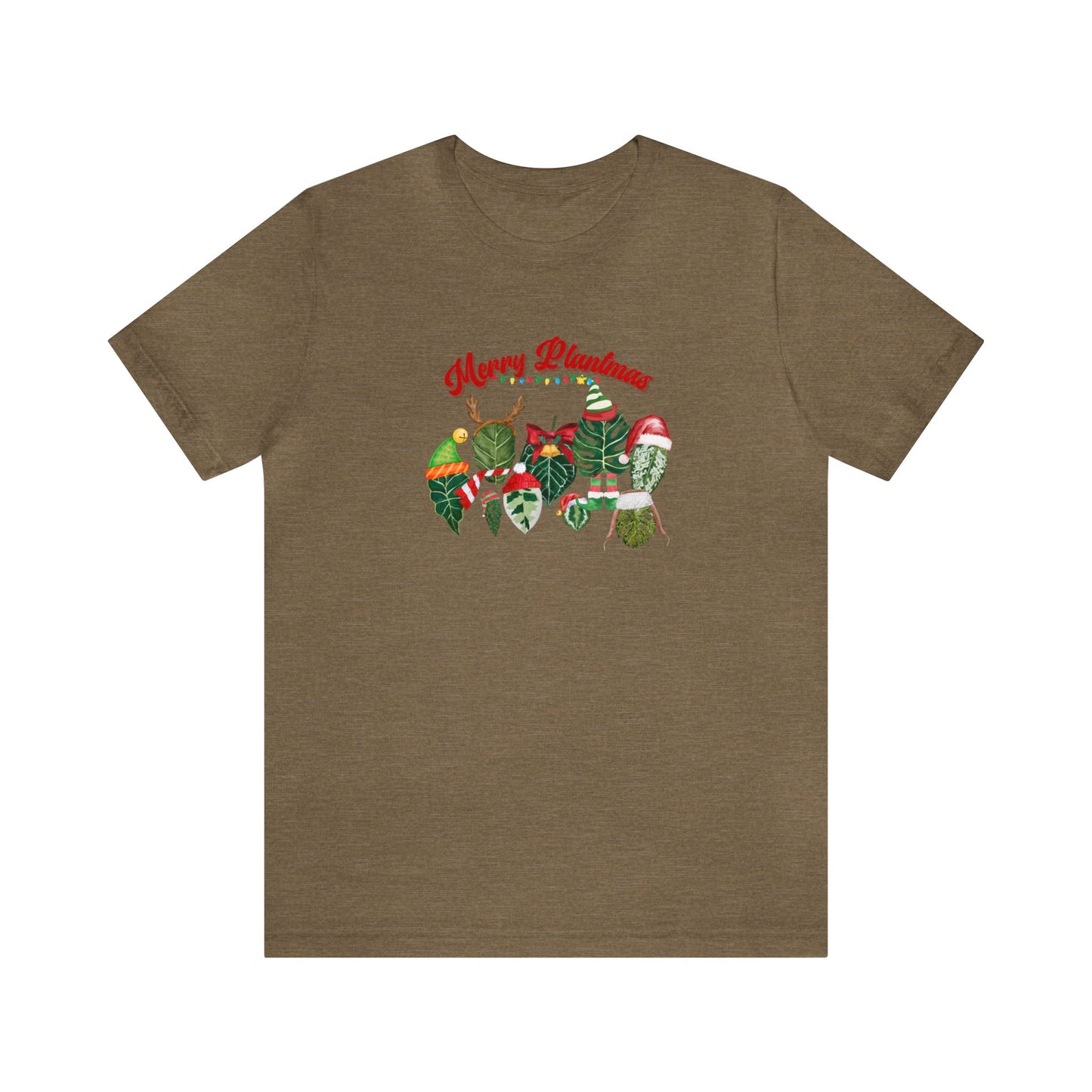 Ugly Christmas Sweater for plant lady or plant daddy. Merry Plantmas tshirt for plant lover and Christmas season. Funny plant tshirt