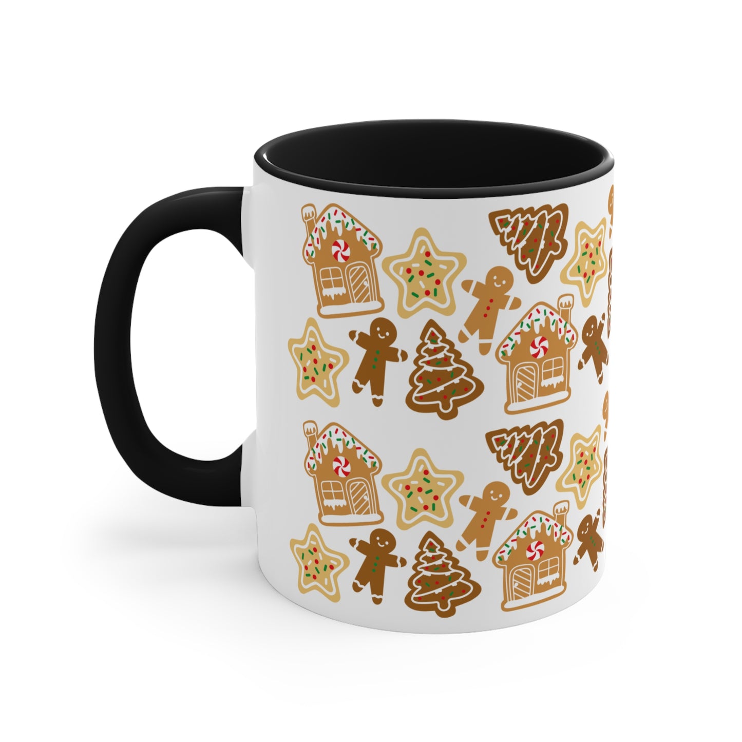 Gingerbread man Coffee Mug, 11oz for holiday season and Christmas lovers