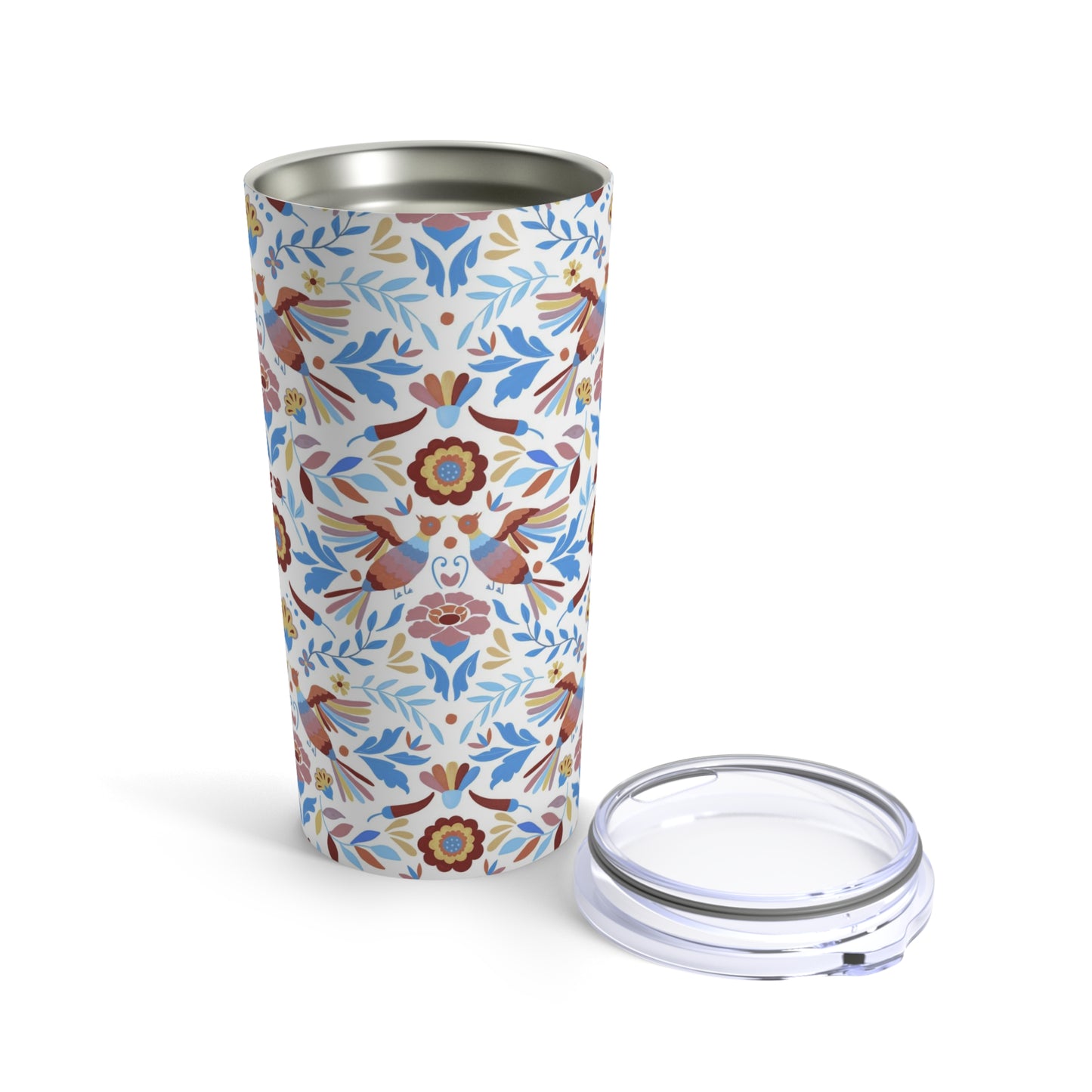 Mexican folk Tumbler for her. 20oz tumbler with Mexican art. Birthday gift for friend, family or teachers. Otomi tumbler