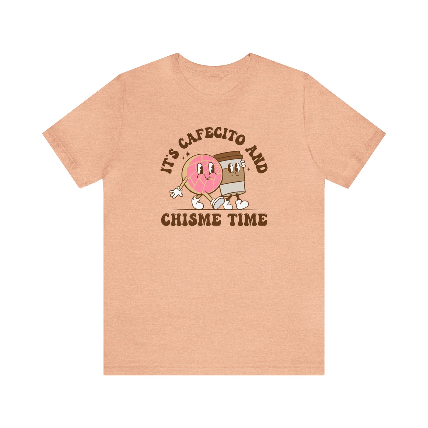 Cafecito y chisme time tshirt for Latina friend, Mexican best friend or comadre. Christmas gift for Mexican chismosa amiga.