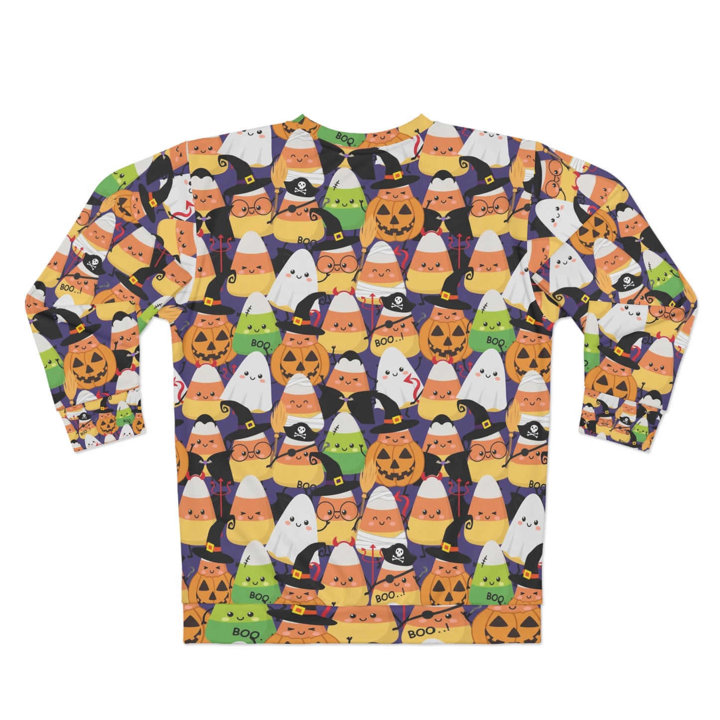 Cute candy corn with Halloween costumes Unisex Sweatshirt for Halloween lover and candy corn lover. LIMITED TIME.