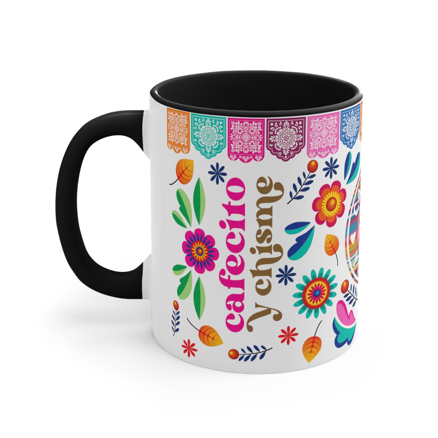 Cafecito y chisme Coffee Mug, 11oz for comadres, Latin family, Mexican friends, Mexican mom. Christmas gift for latina