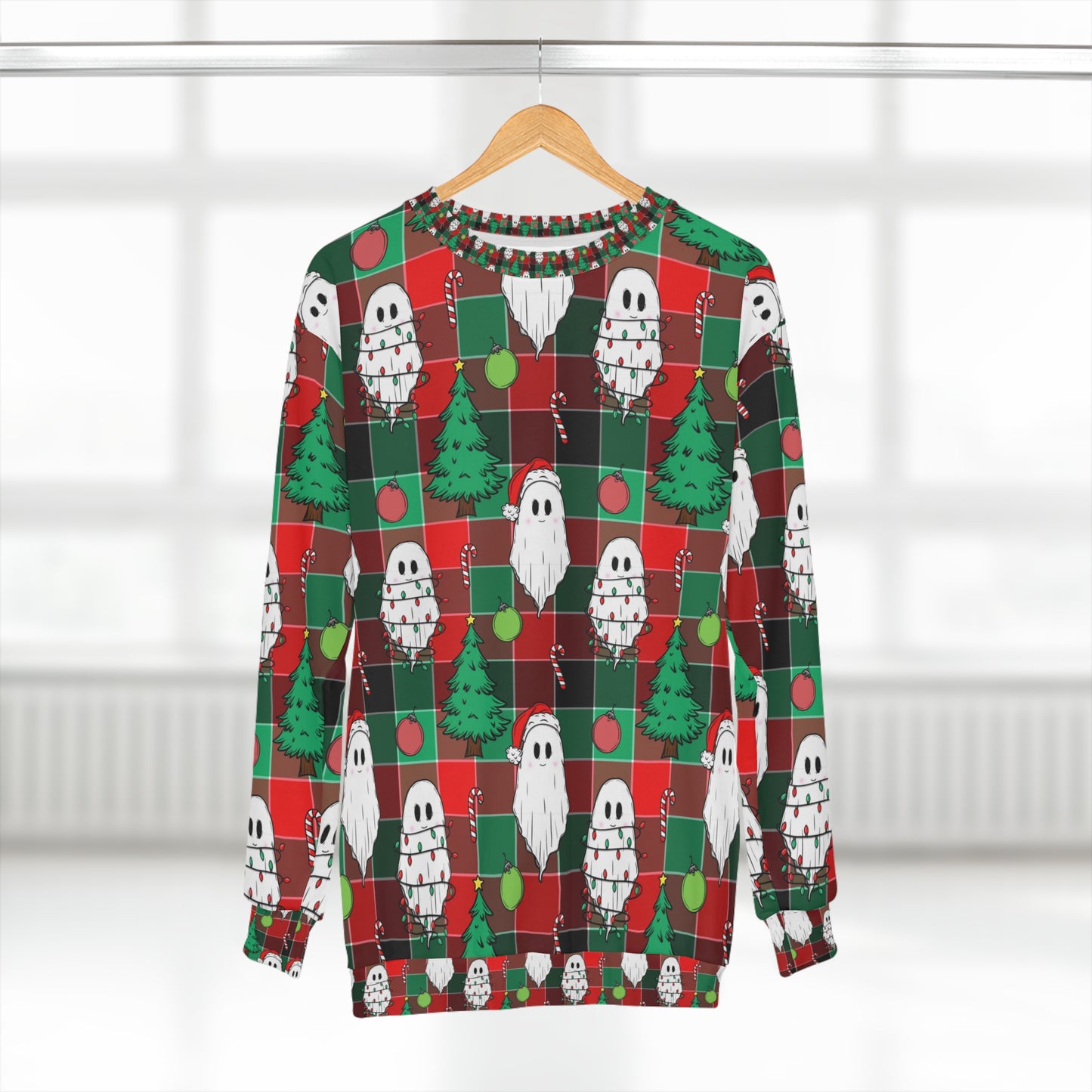 Christmas ghosts Unisex Sweatshirt for holiday season.