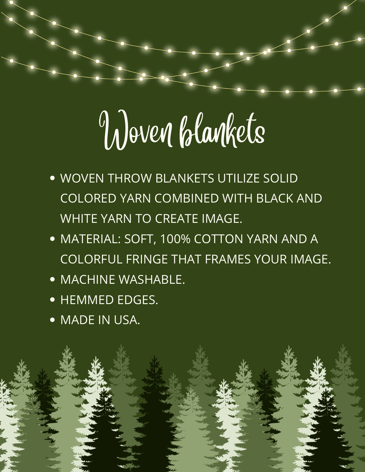 Snowflake Woven Blankets for holiday season. Black throw blanket with snowflakes