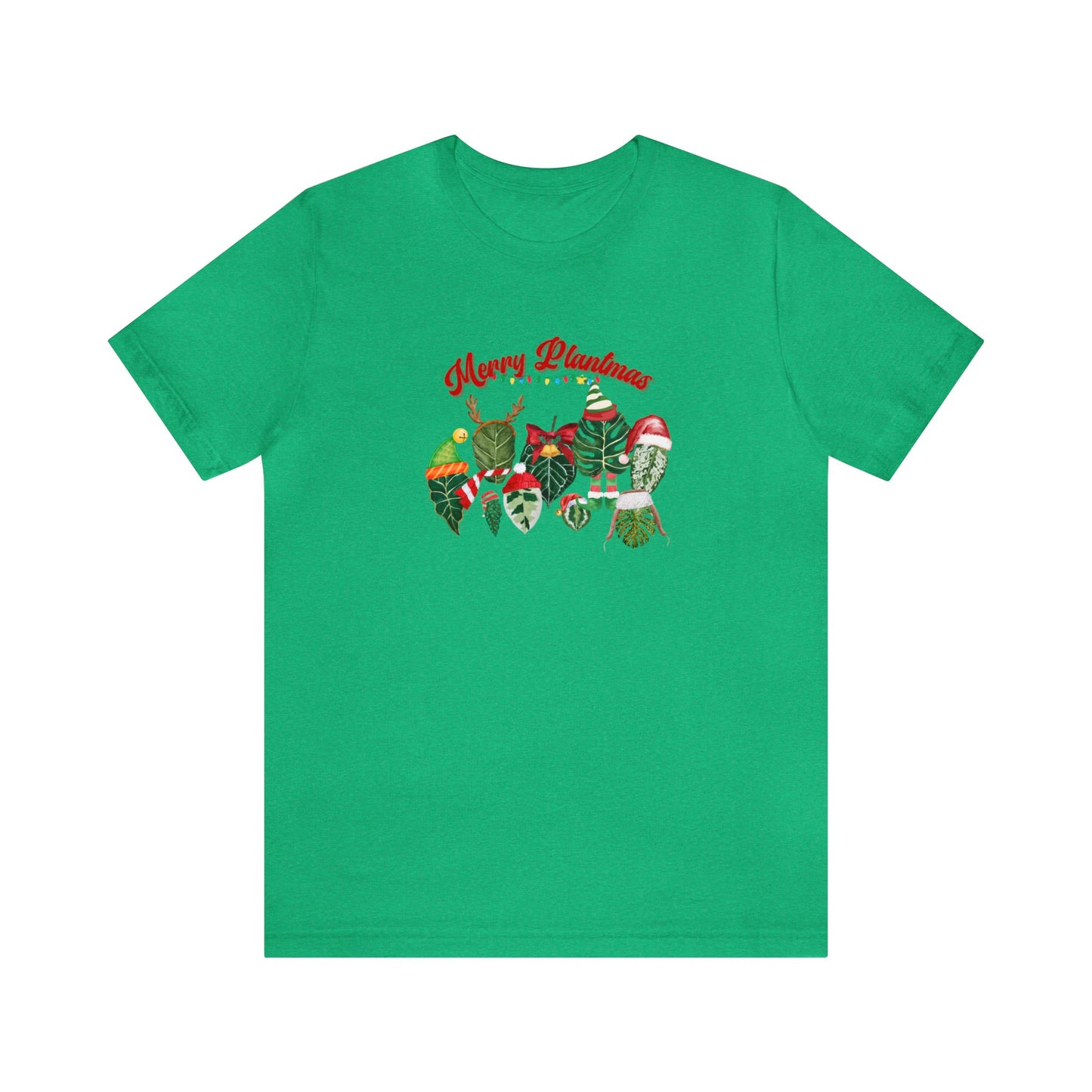 Ugly Christmas Sweater for plant lady or plant daddy. Merry Plantmas tshirt for plant lover and Christmas season. Funny plant tshirt