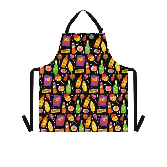 Mexican snacks Apron for Mexican friends or Mexican family. Mandiles mexicanos. Mexican gifts