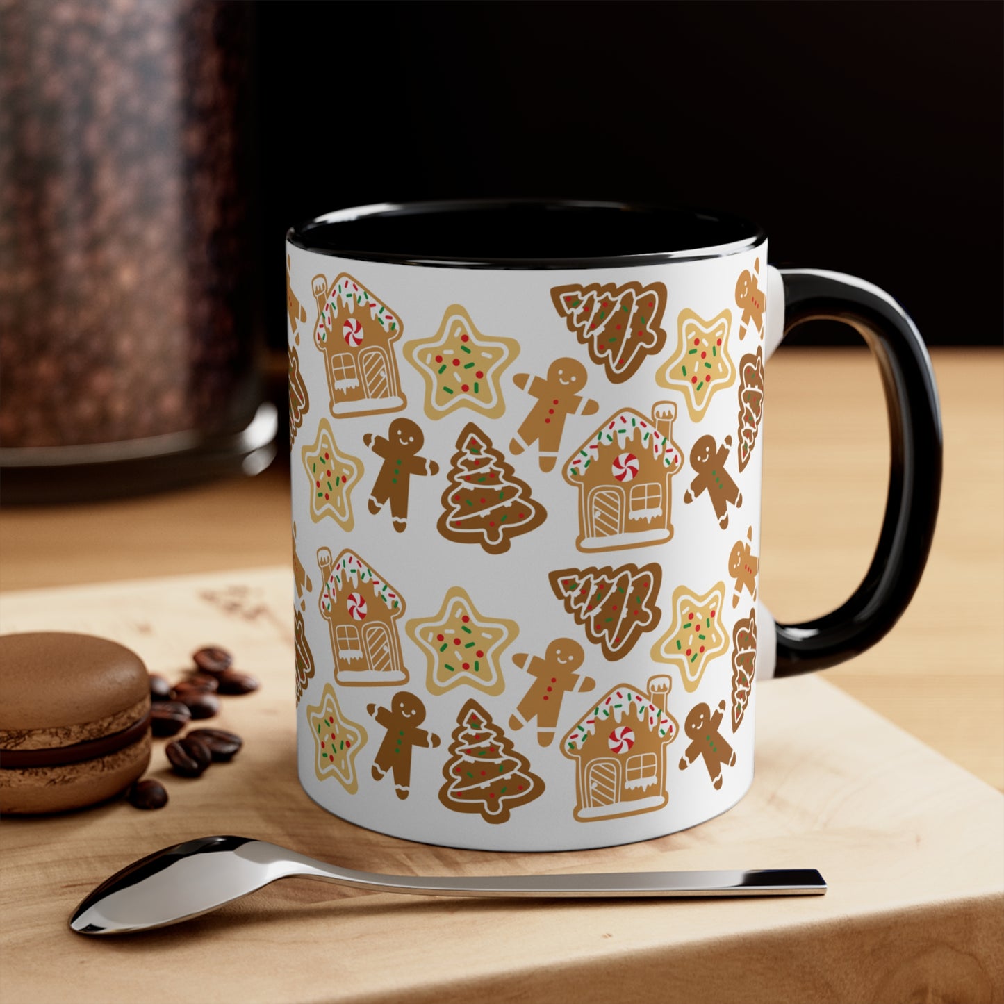 Gingerbread man Coffee Mug, 11oz for holiday season and Christmas lovers