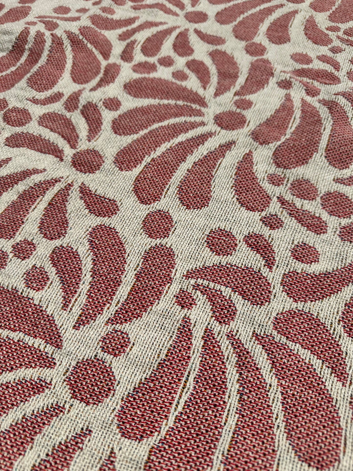 Pink and beige Talavera Woven Blanket.