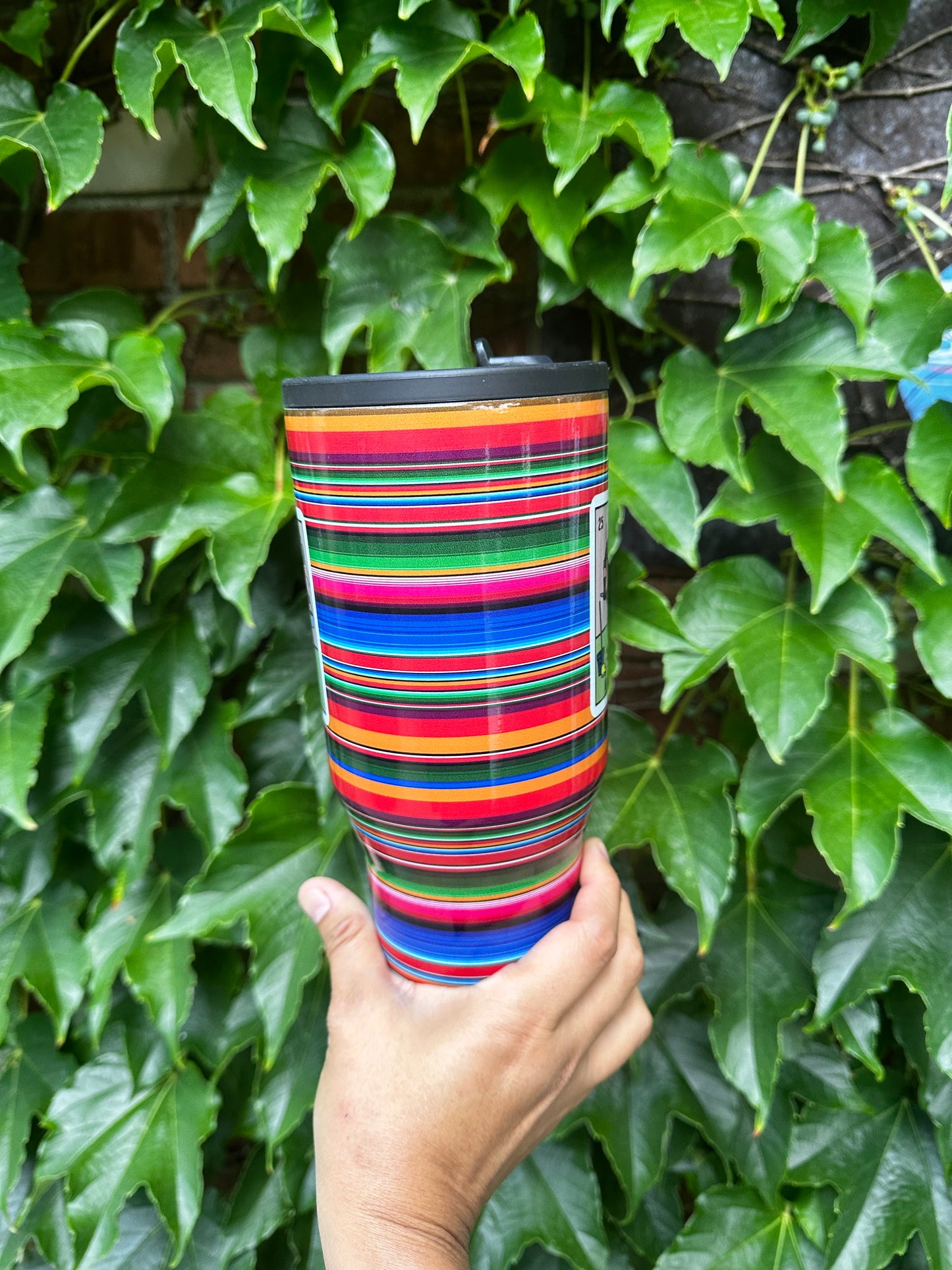 Mandilon tumbler for Mexican husband or Mexican dad. Funny Mexican mug for him. Stainless mug with flip straw