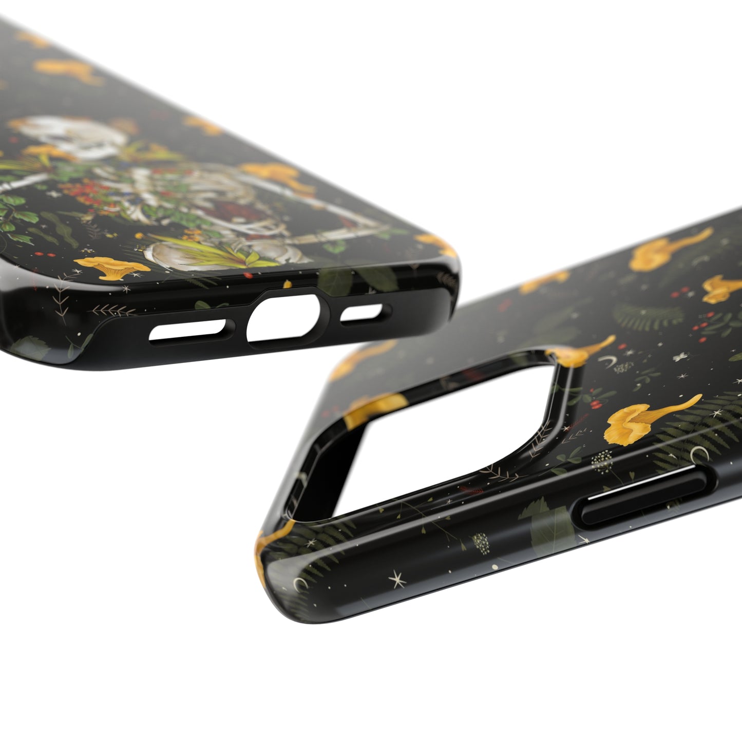 Mushrooms, skeleton and plants Tough Phone be Cases, Case-Matefor iPhone 15, iPhone 14, iPhone 13, iPhone 12 and iPhone 11