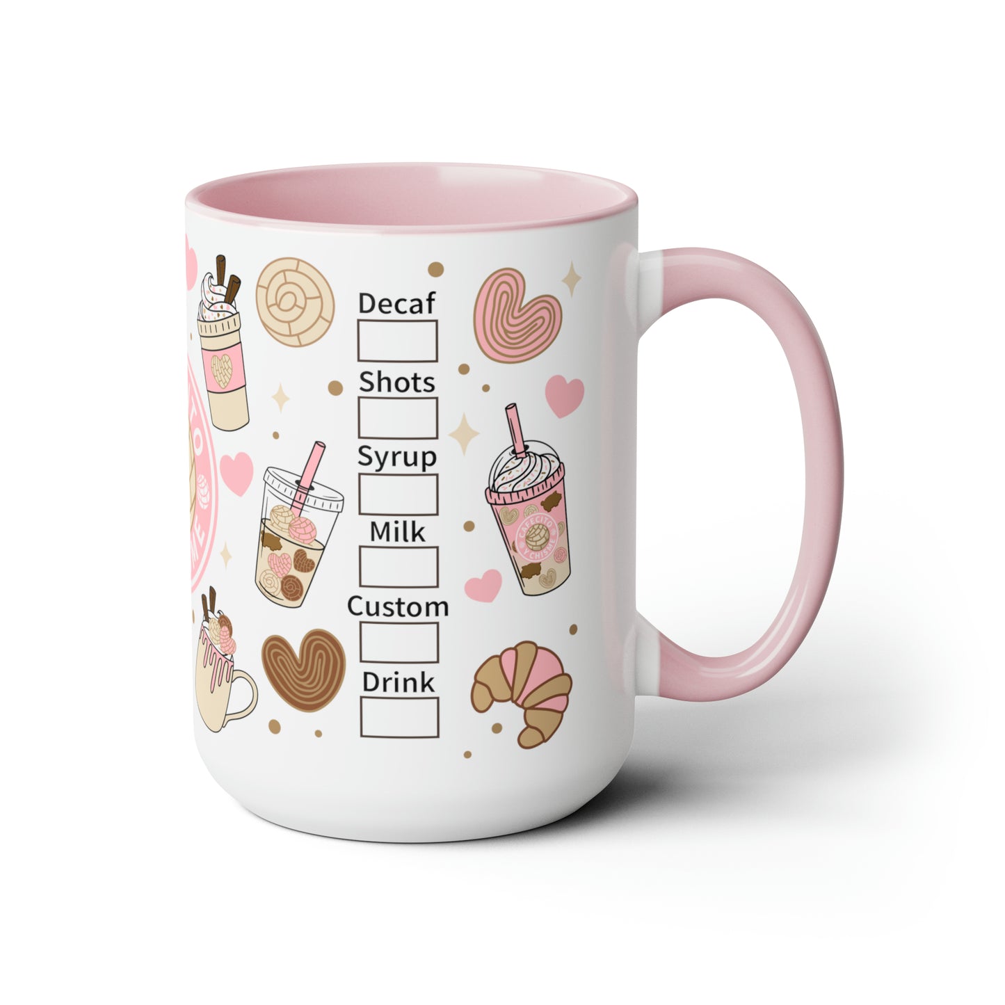 Cafecito y chisme Coffee Mugs, 15oz for chismosas, comadre a, amigas or Mexican mom. Cute Christmas gift for Mexican friend