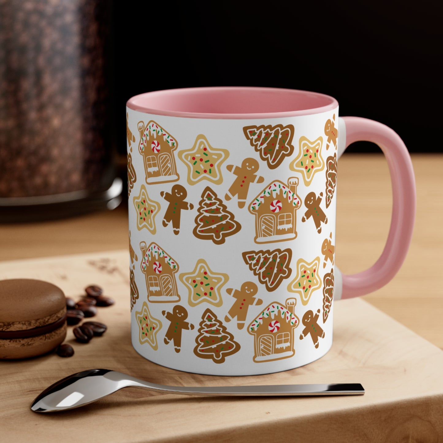 Gingerbread man Coffee Mug, 11oz for holiday season and Christmas lovers
