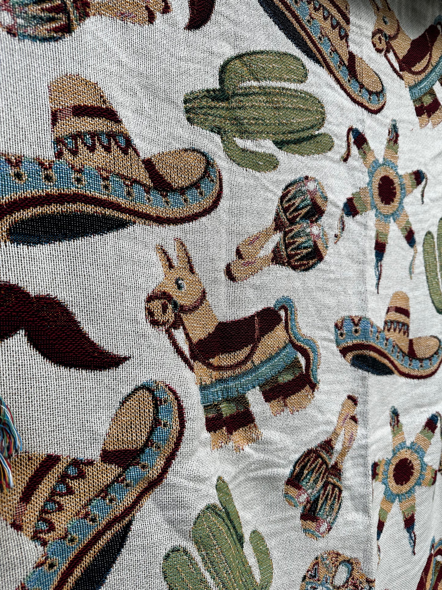Mexican items woven blanket  37x52” clearance