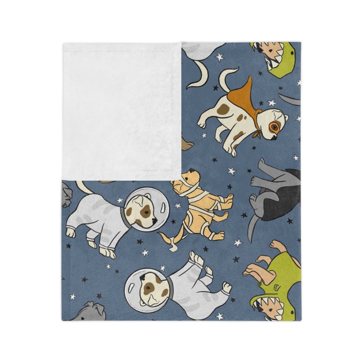 Dogs with Halloween costumes Velveteen Minky Blanket for dog lovers and Halloween lovers.