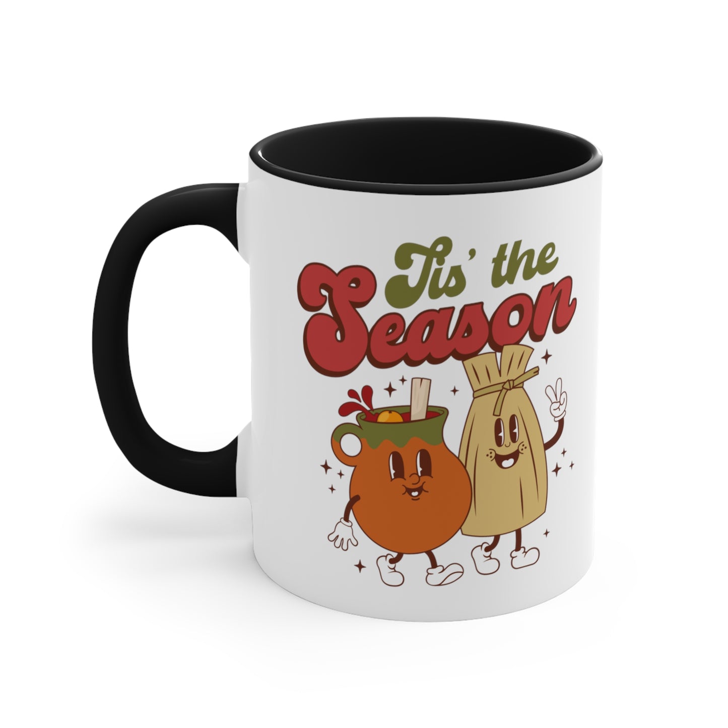 Mexican Coffee Mug, 11oz. Tamal y ponche mug for Mexican family or friends. This is the season Mexican edition.