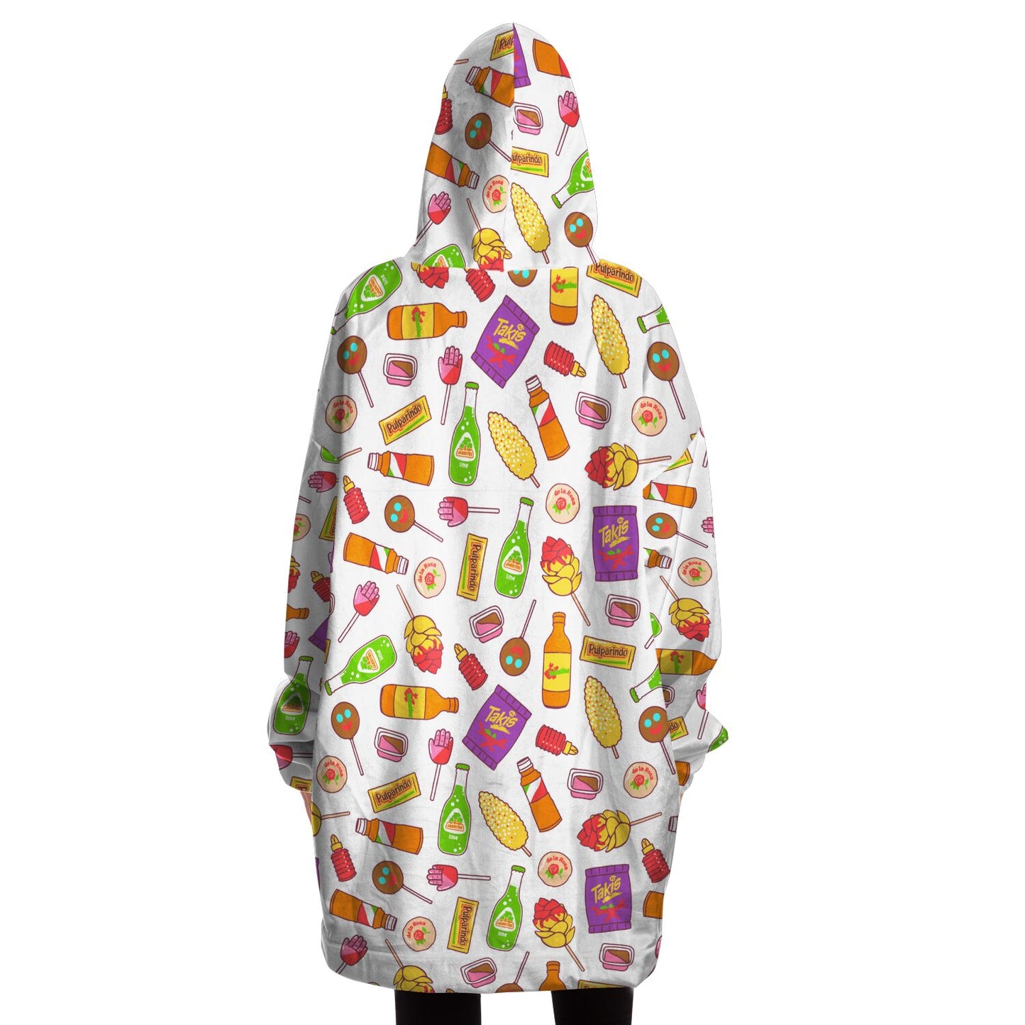 Mexican snacks Snug Hoodie blanket for mexican family or latin friend