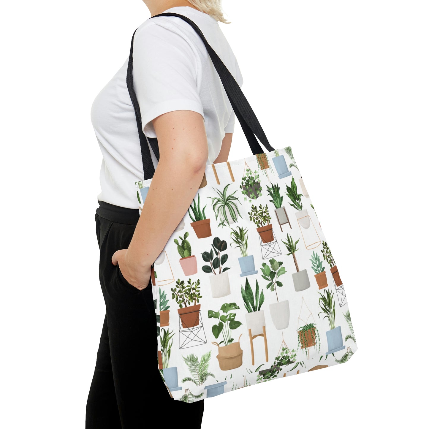 House plants Tote Bag for plant lover, plant mama or plant lady. Cute plant christmas gift for mother in law or girlfriend